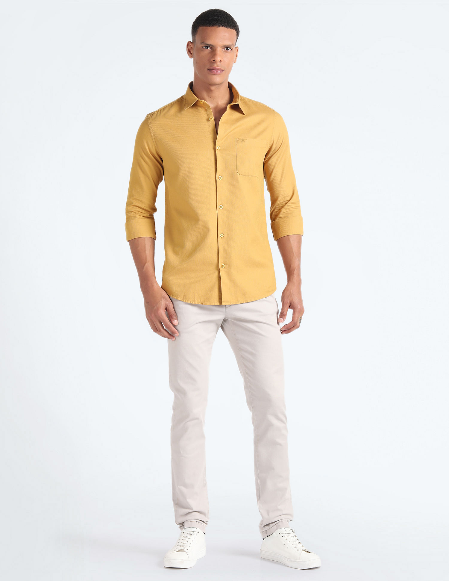 Flying Machine Cotton Slim Fit Shirt