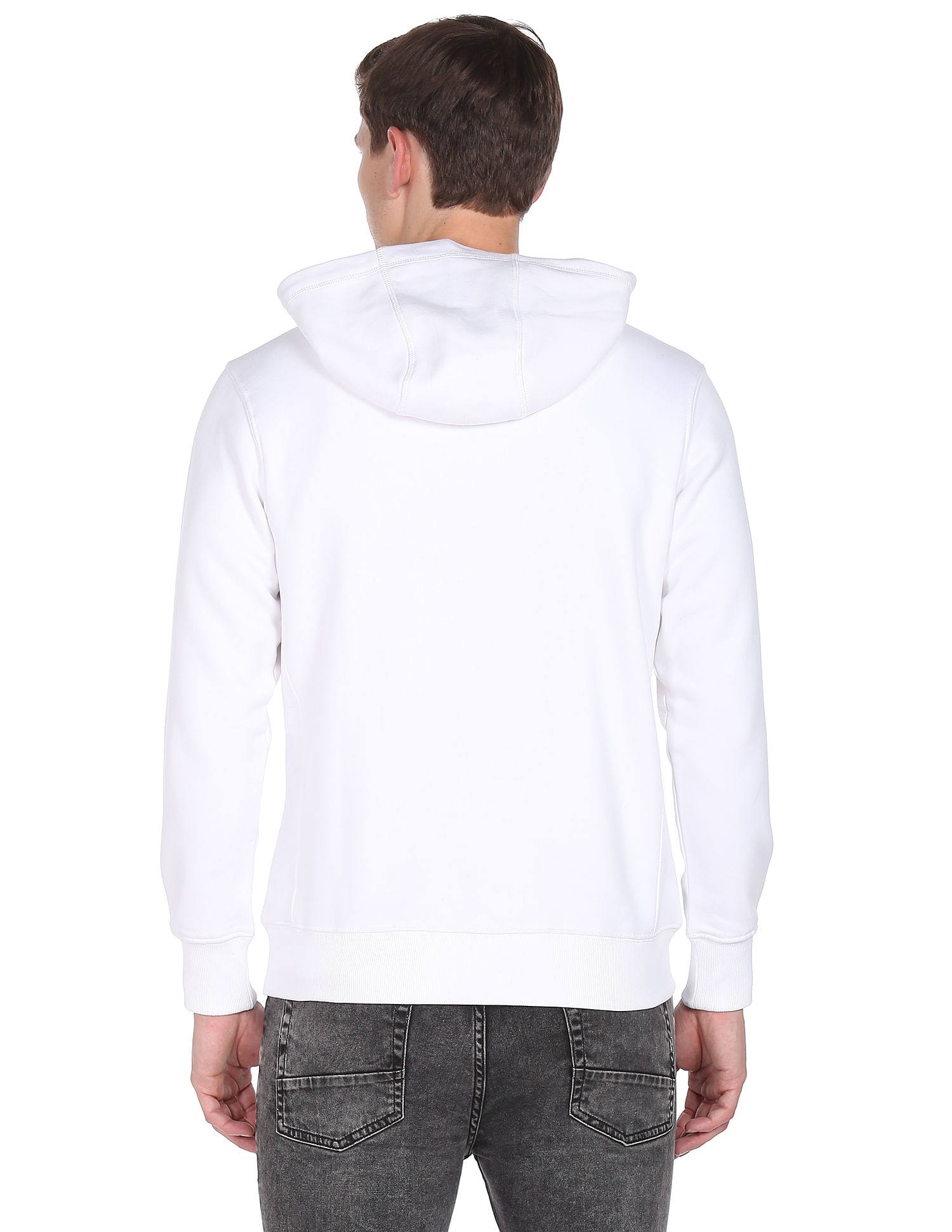 white polo hoodie men