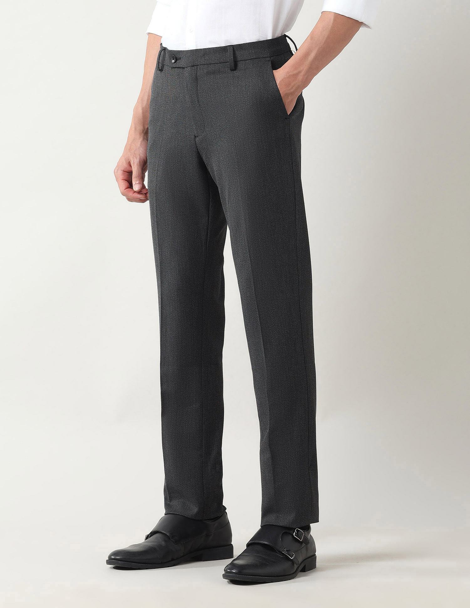 Arrow Mid Rise Regular Fit Trousers
