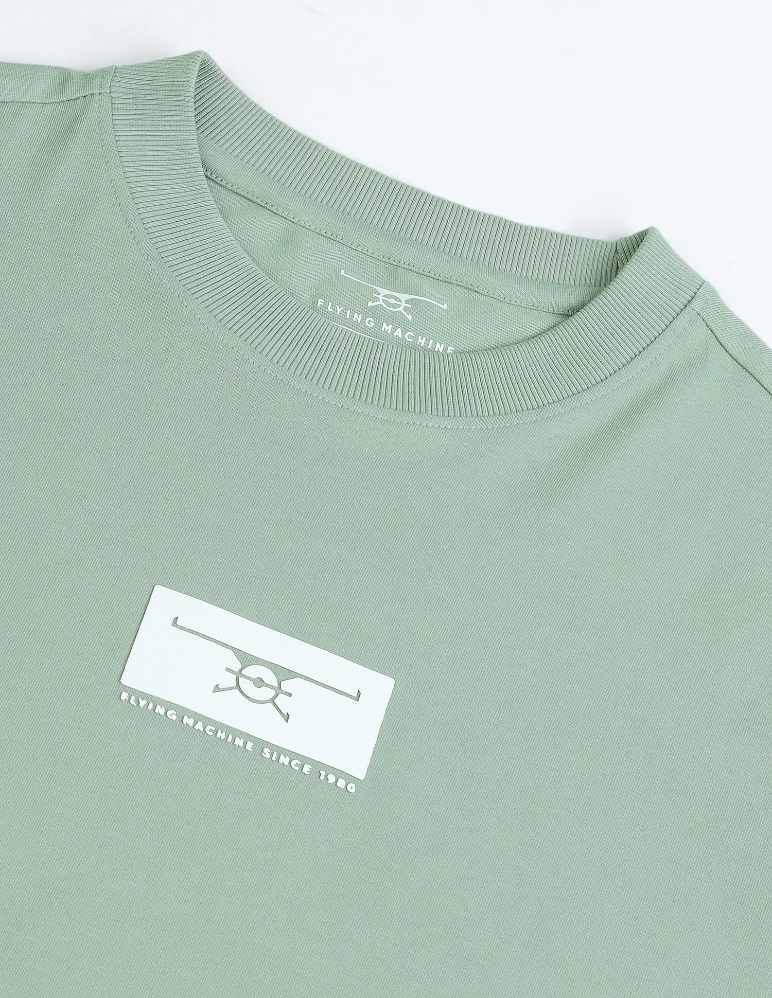 Flying Machine Crew Neck Relaxed Fit Logo T-Shirt