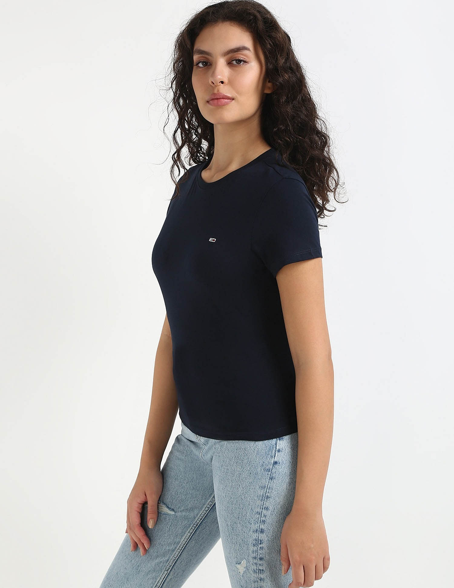 Tommy Hilfiger Solid Slim-Fit Cotton T-Shirt