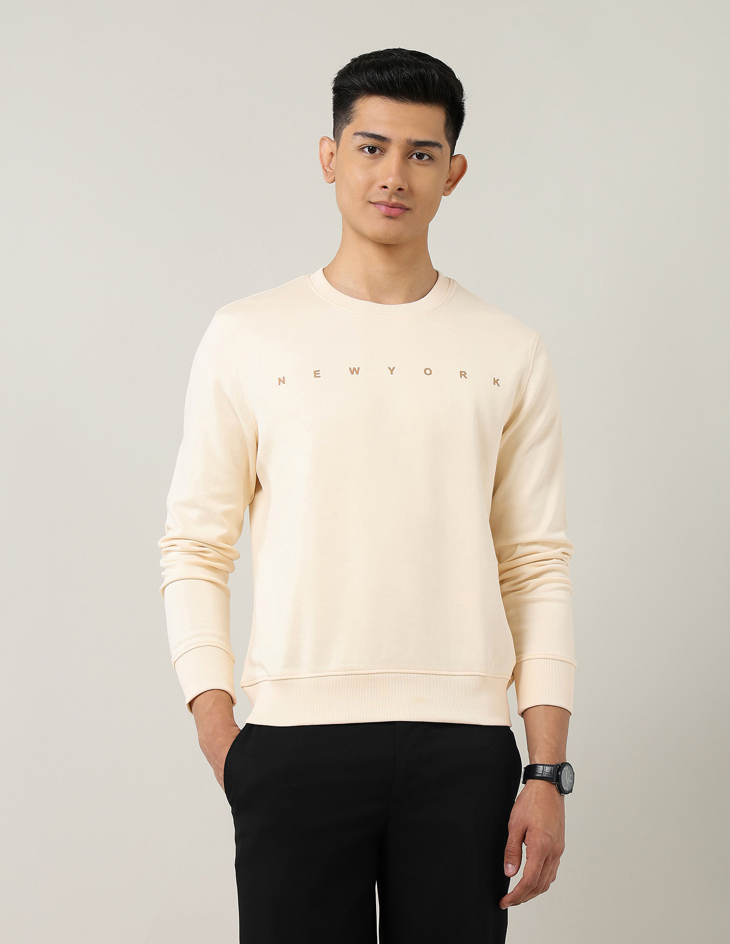 Arrow Sport Regular Fit Printed Sweatshirt