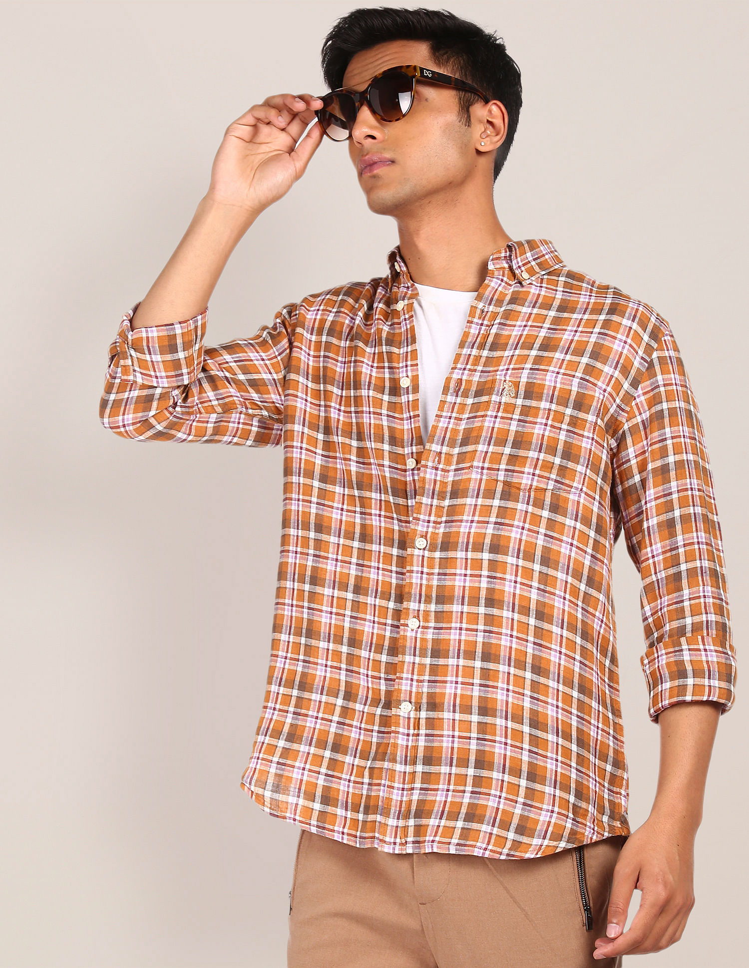 U.S. Polo Assn. Button Down Check Casual Shirt