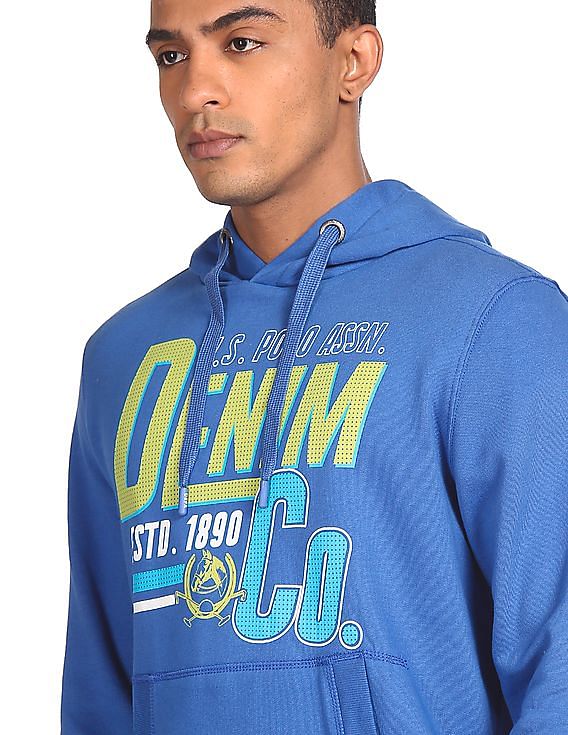 U.S. Polo Assn. Denim Co. Brand Print Hooded Sweatshirt