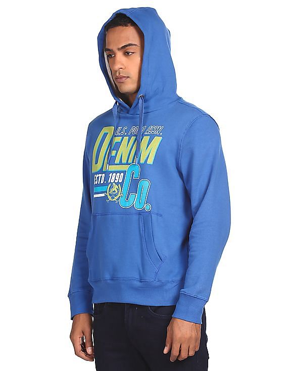U.S. Polo Assn. Denim Co. Brand Print Hooded Sweatshirt