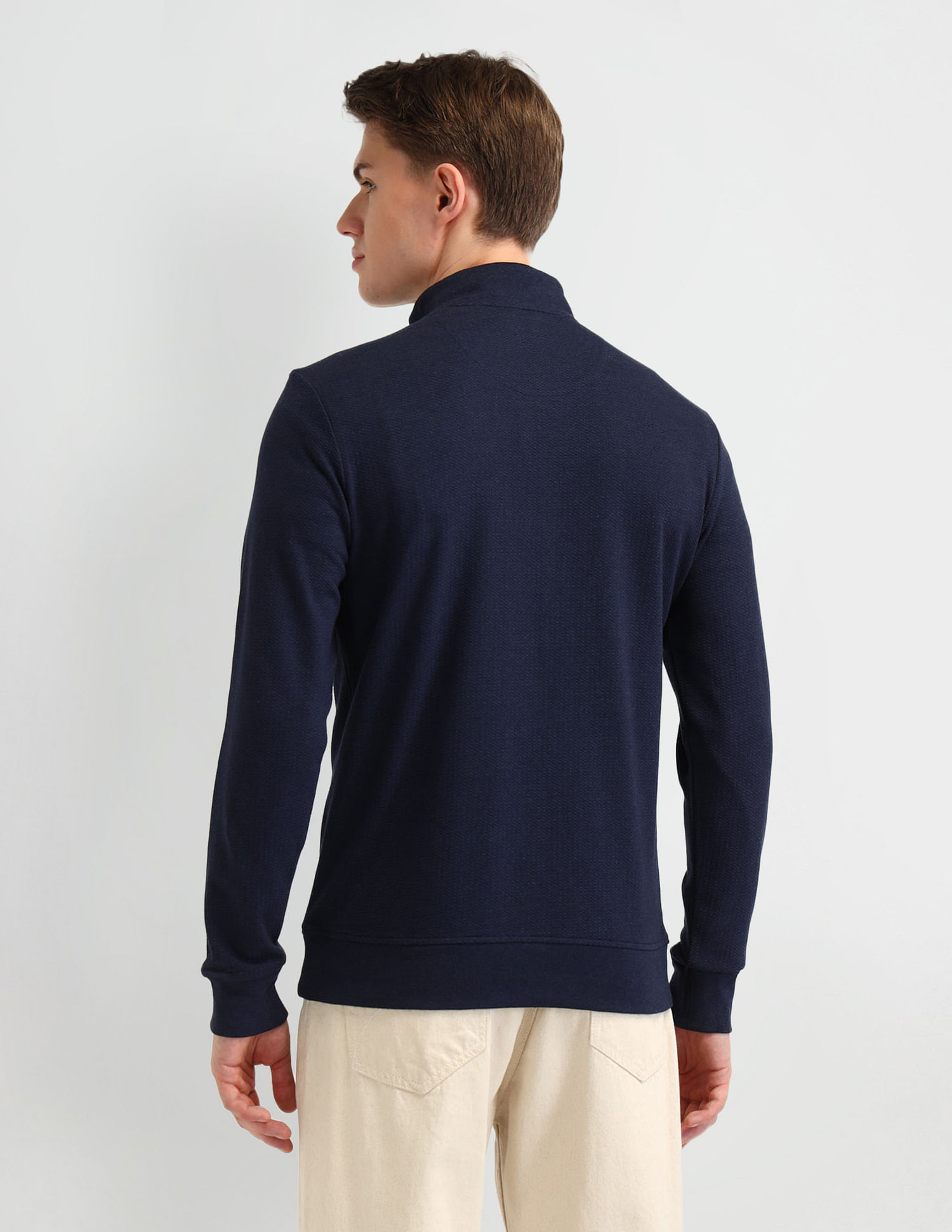 Arrow Textured Regular Fit Sweatshirt