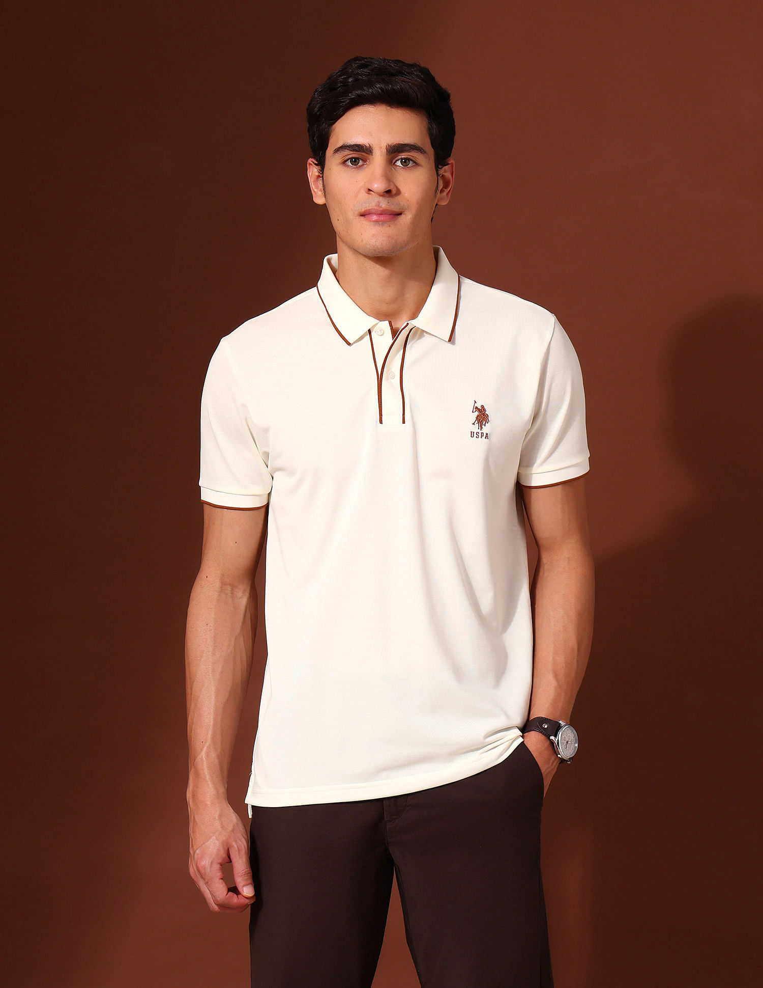 U.S. Polo Assn. Slim Fit Working Holiday Polo Shirt