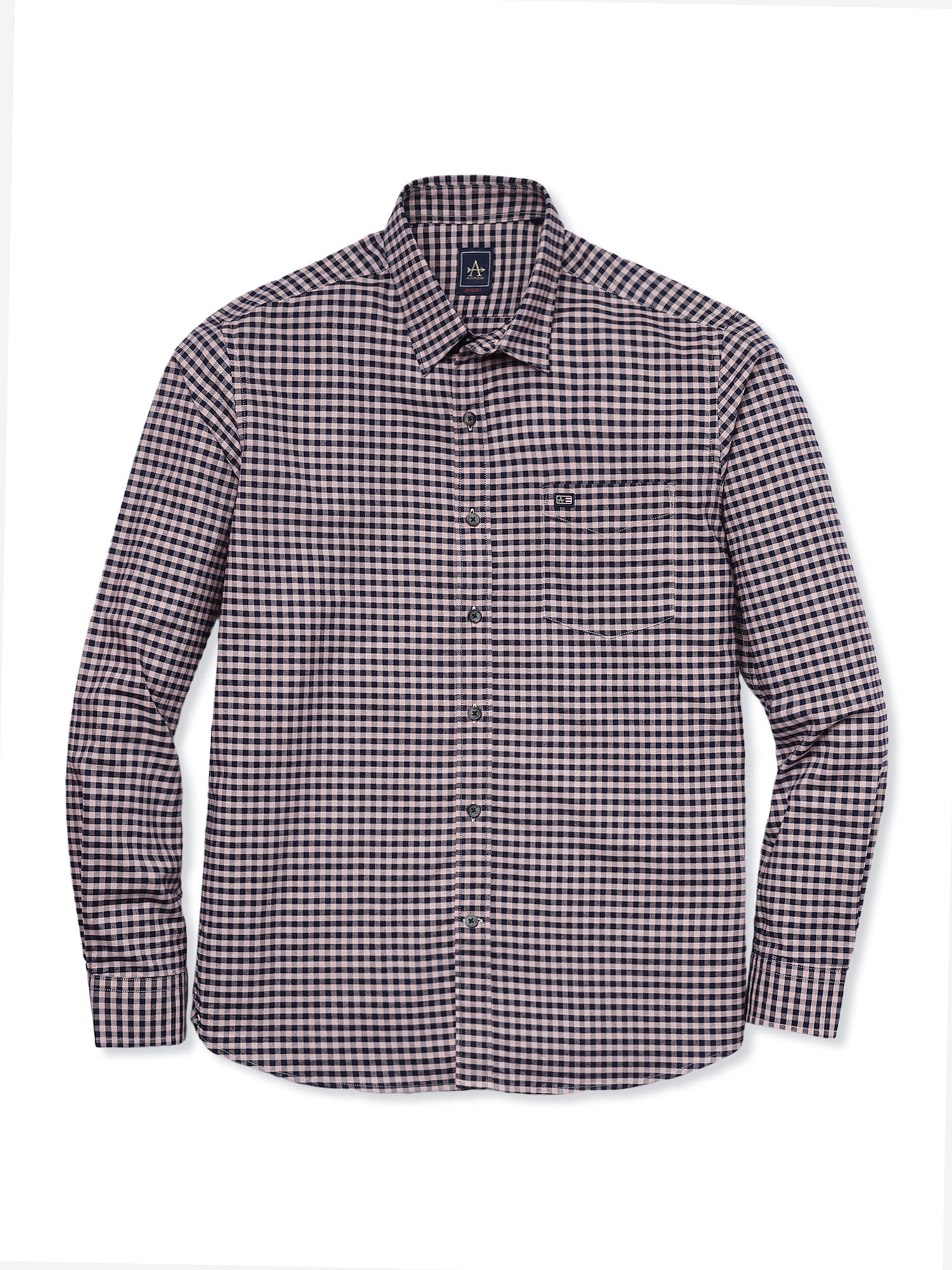 Buy Arrow Sports Micro Check Oxford Shirt - NNNOW.com