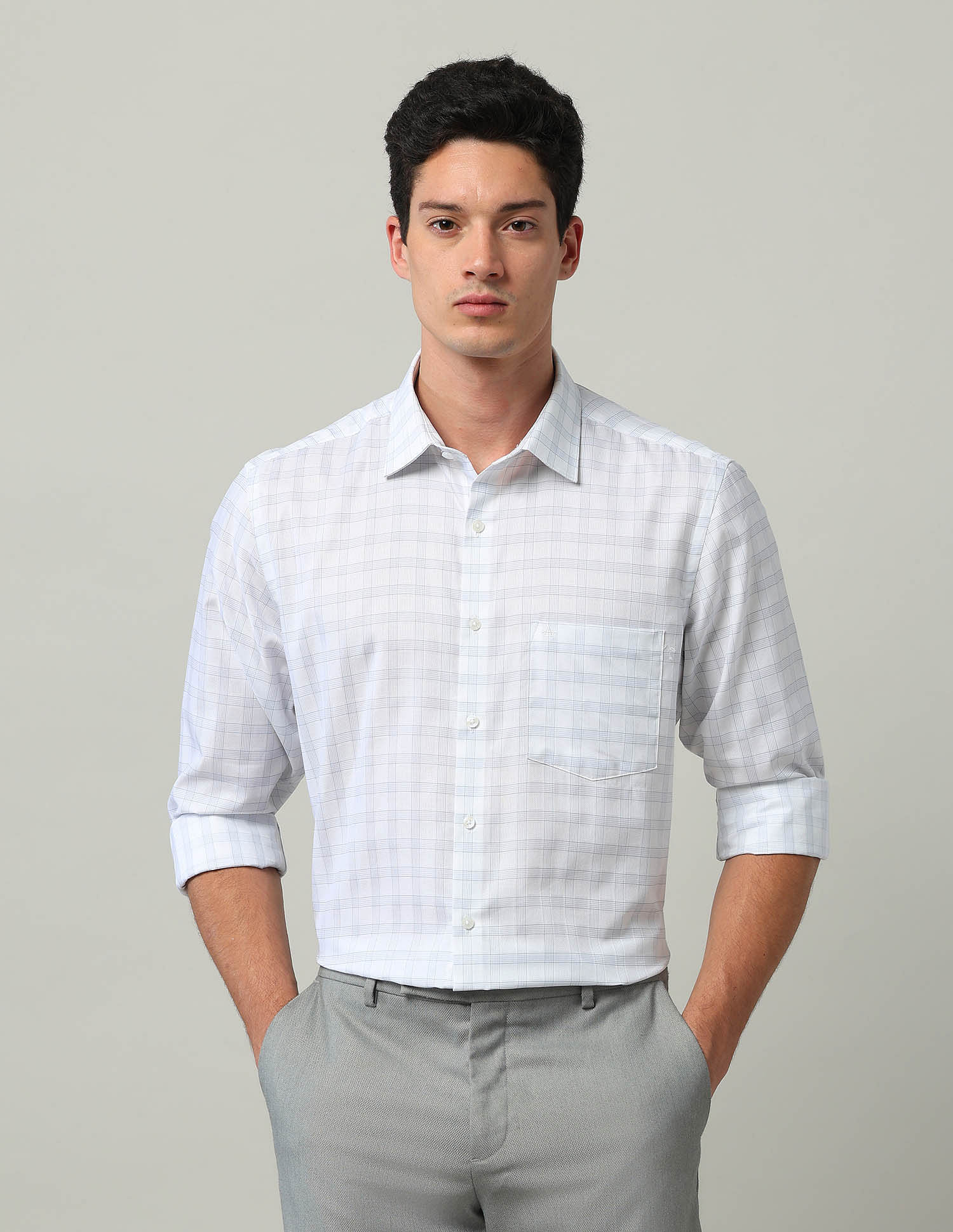 Arrow Grid Tattersall Checked Liberty Classic Fit Shirt