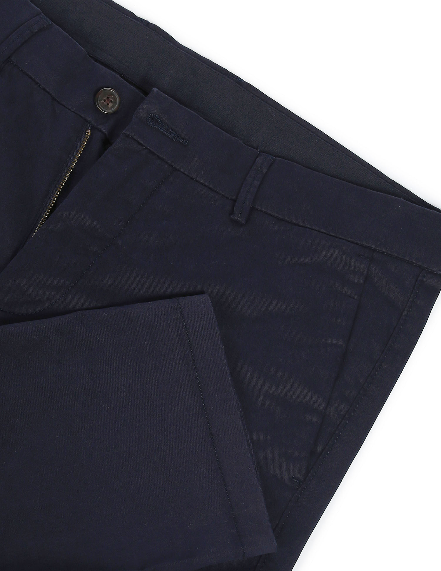 Buy Louis Philippe Navy Trousers Online - 479796 | Louis Philippe