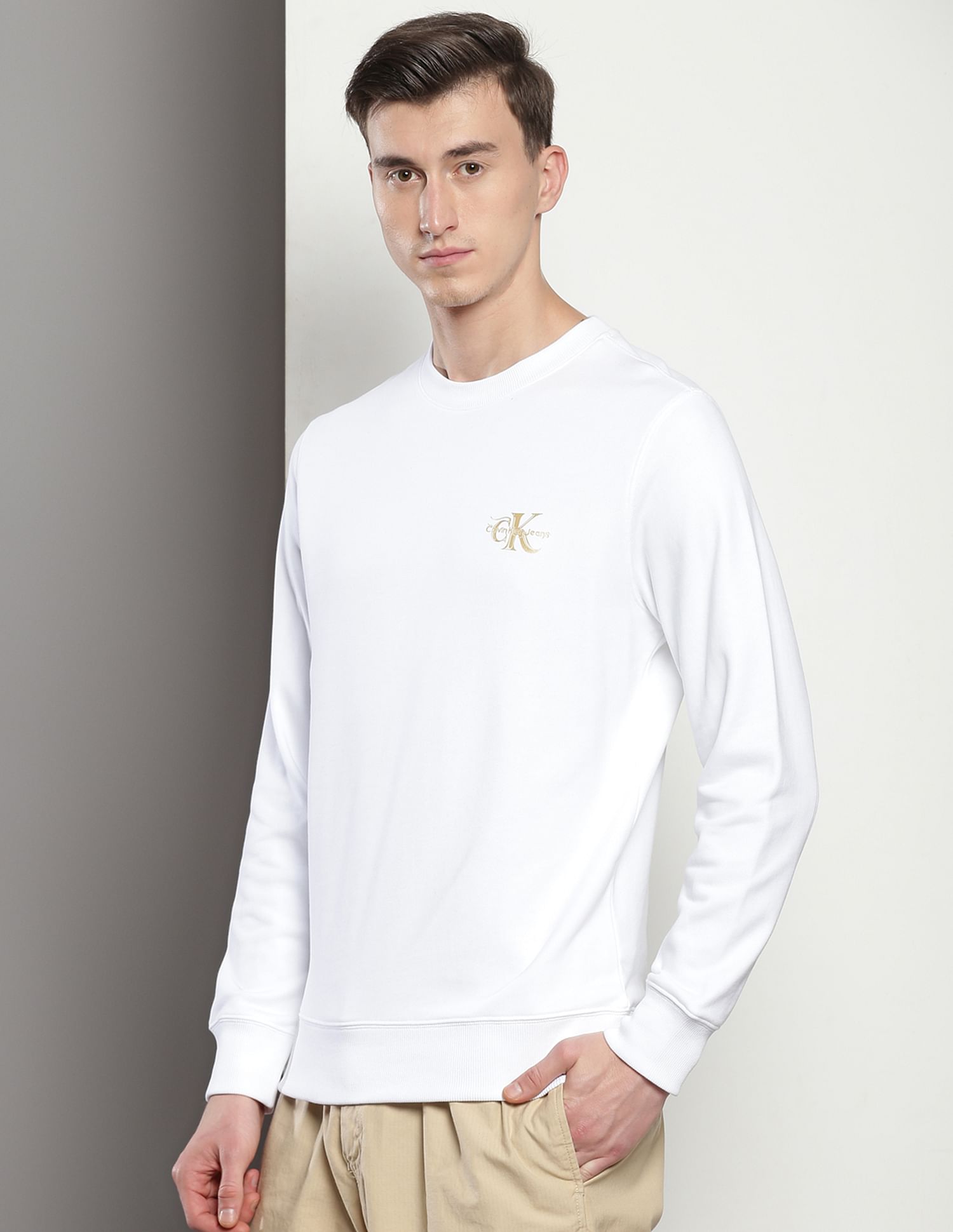 Calvin Klein Dragon Print Cotton Sweatshirt