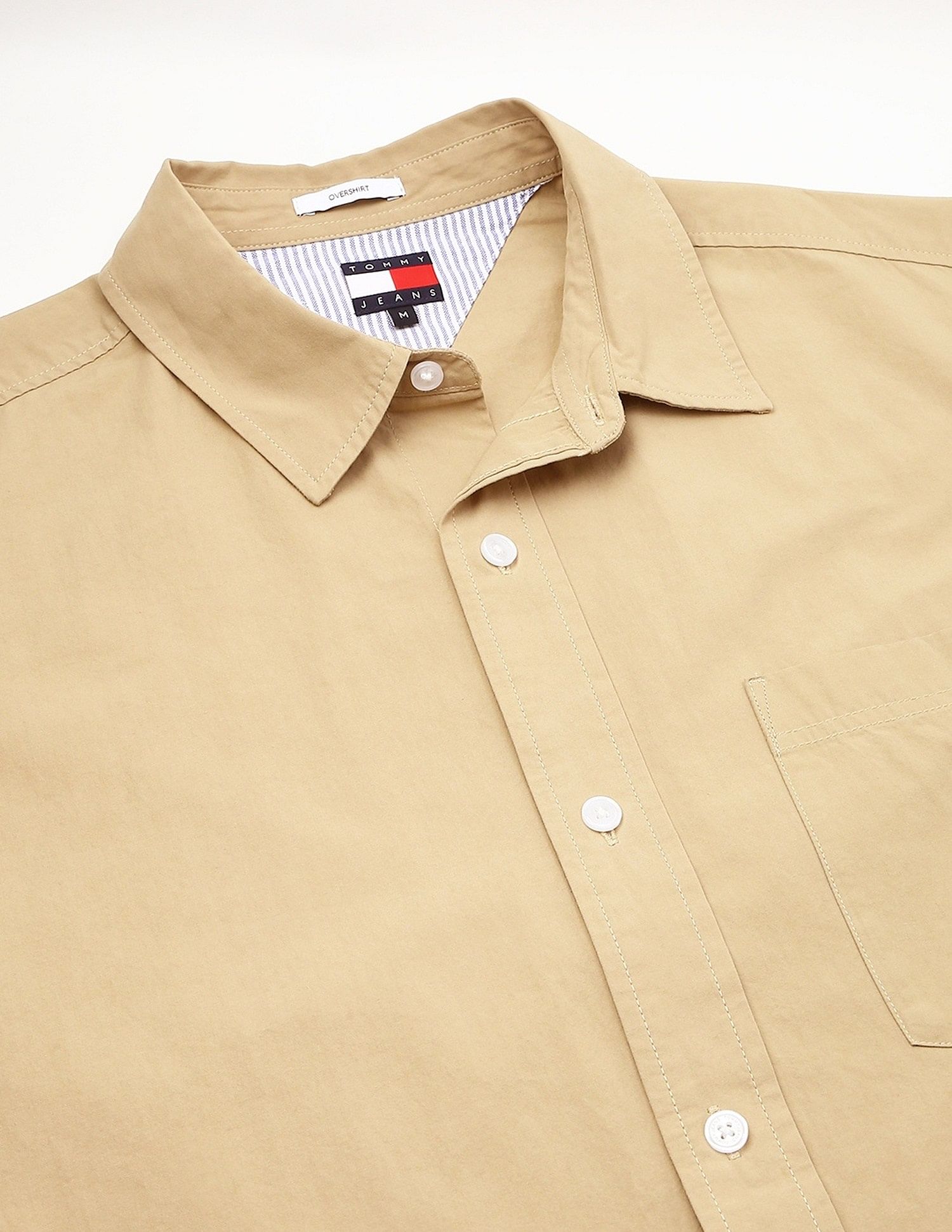 Tommy Hilfiger Solid Oversize-Fit Cotton Shirt