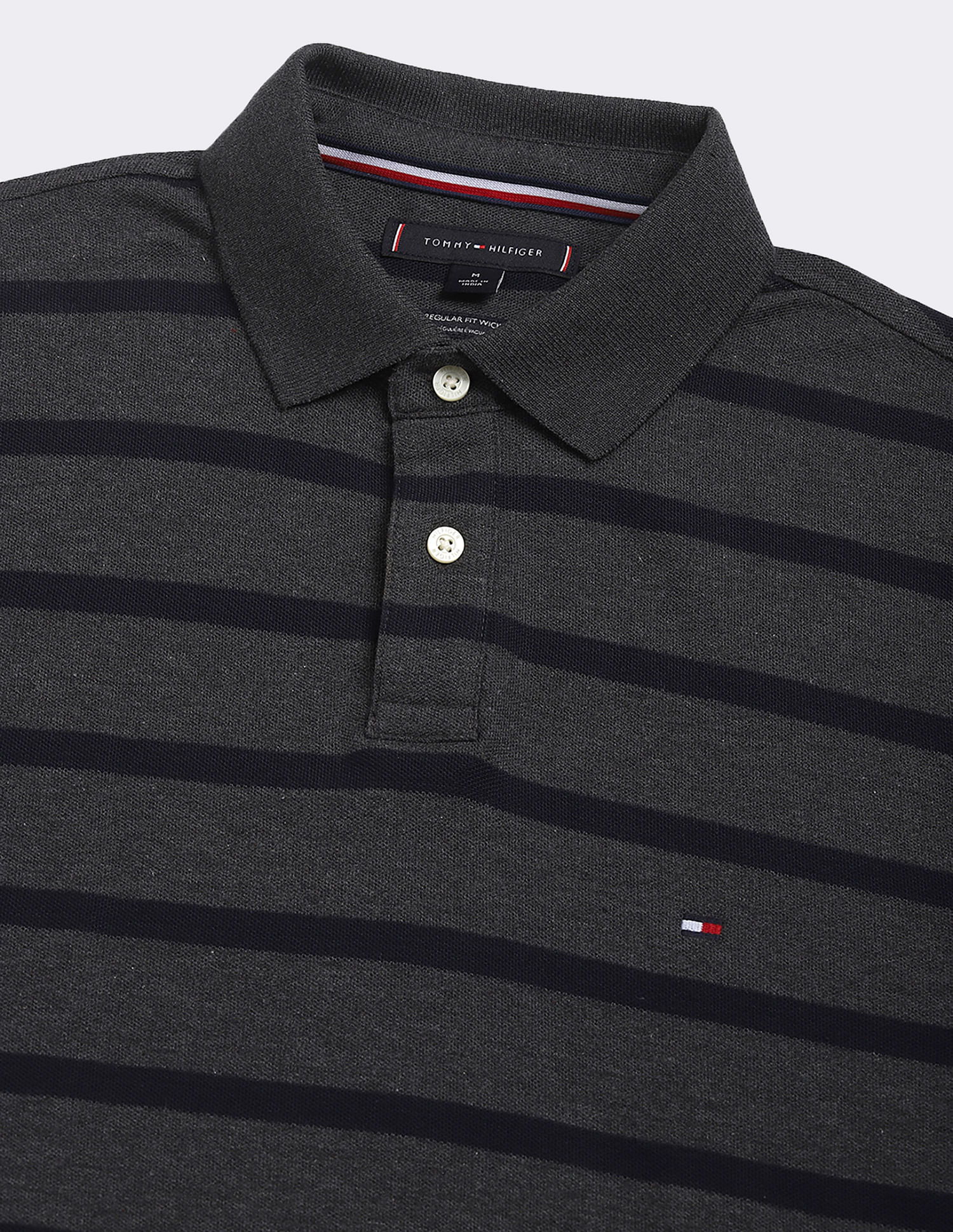 Tommy Hilfiger Striped Regular-Fit Cotton Polo Shirt
