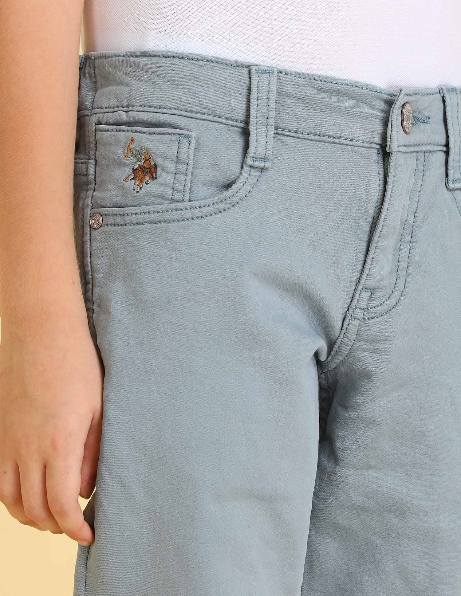 U.S. Polo Assn. Kids Boys Relaxed Fit Mid Rise Jeans
