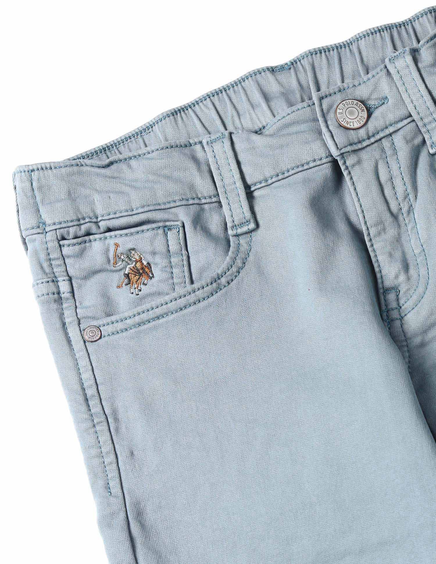 U.S. Polo Assn. Kids Boys Relaxed Fit Mid Rise Jeans