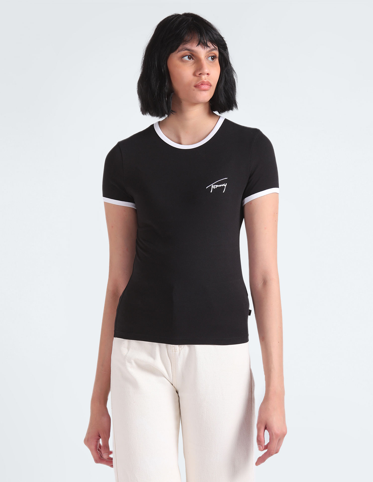 Tommy Hilfiger Slim Fit Signature Logo T-Shirt