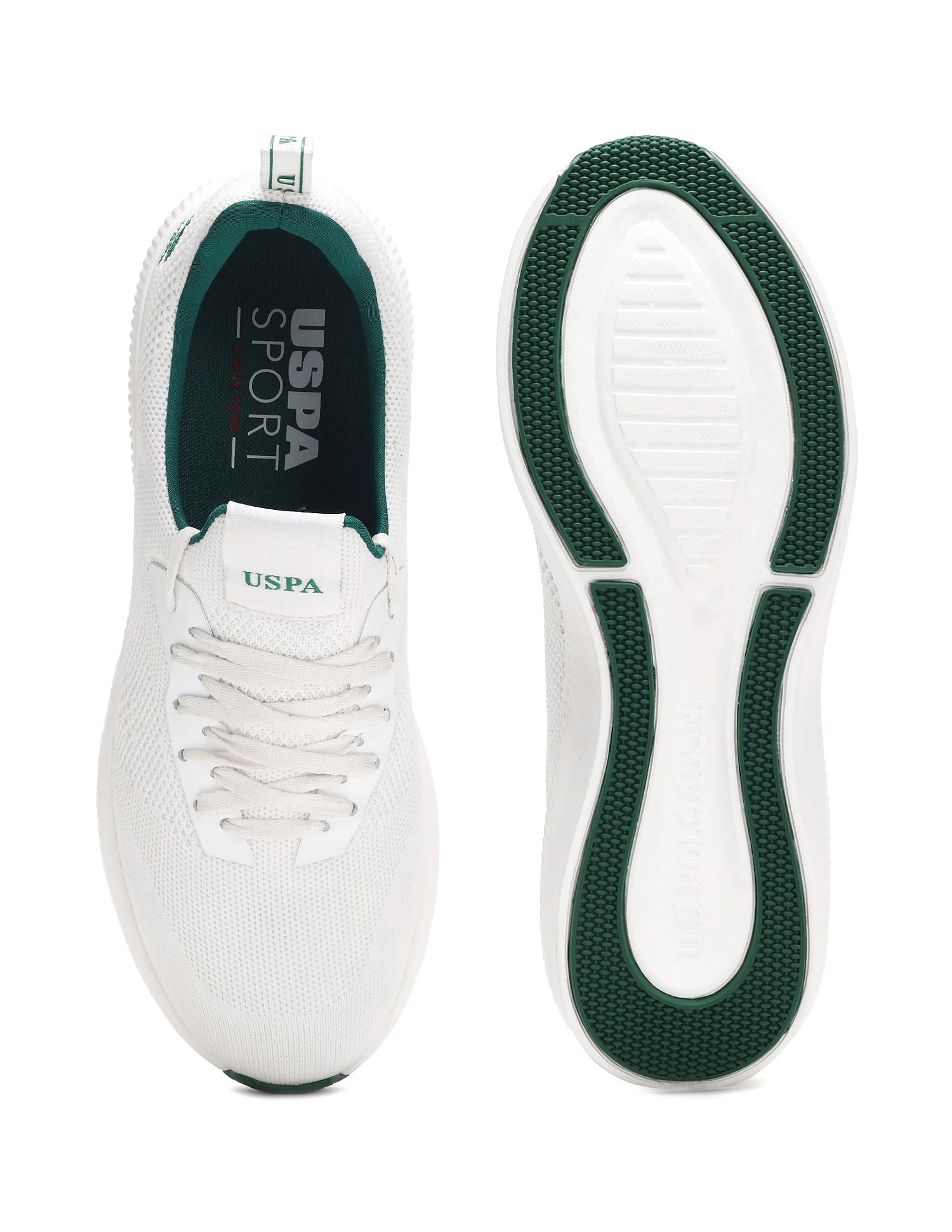 U.S. Polo Assn. Knit Panelled Lebron 3.0 Grn Sneakers
