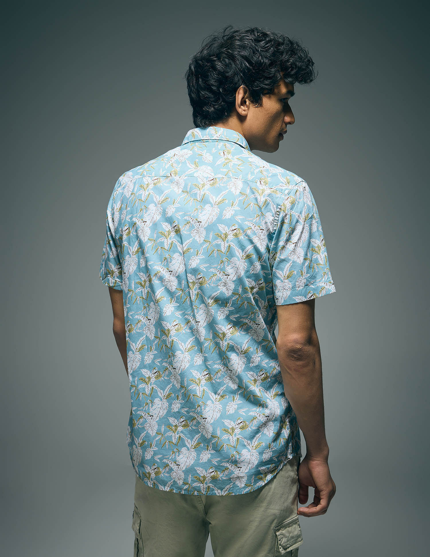 Flying Machine Tropical Print Slim Fit Shirt