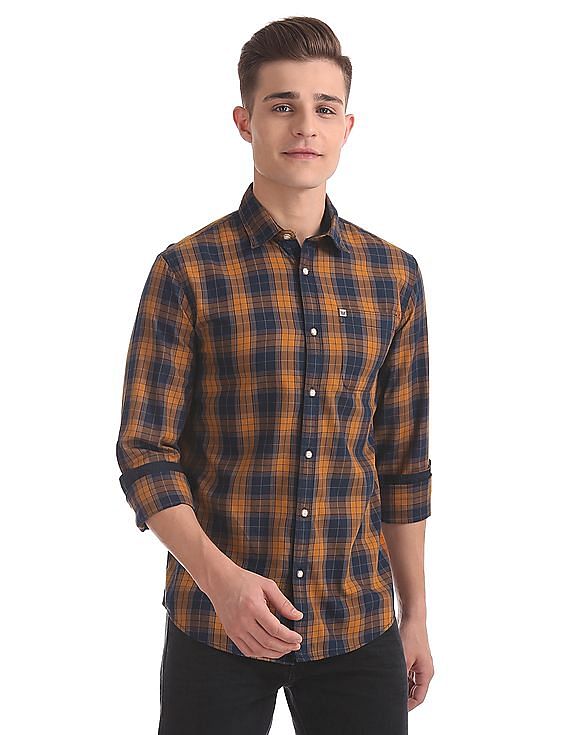 arrow blue jeans co flannel