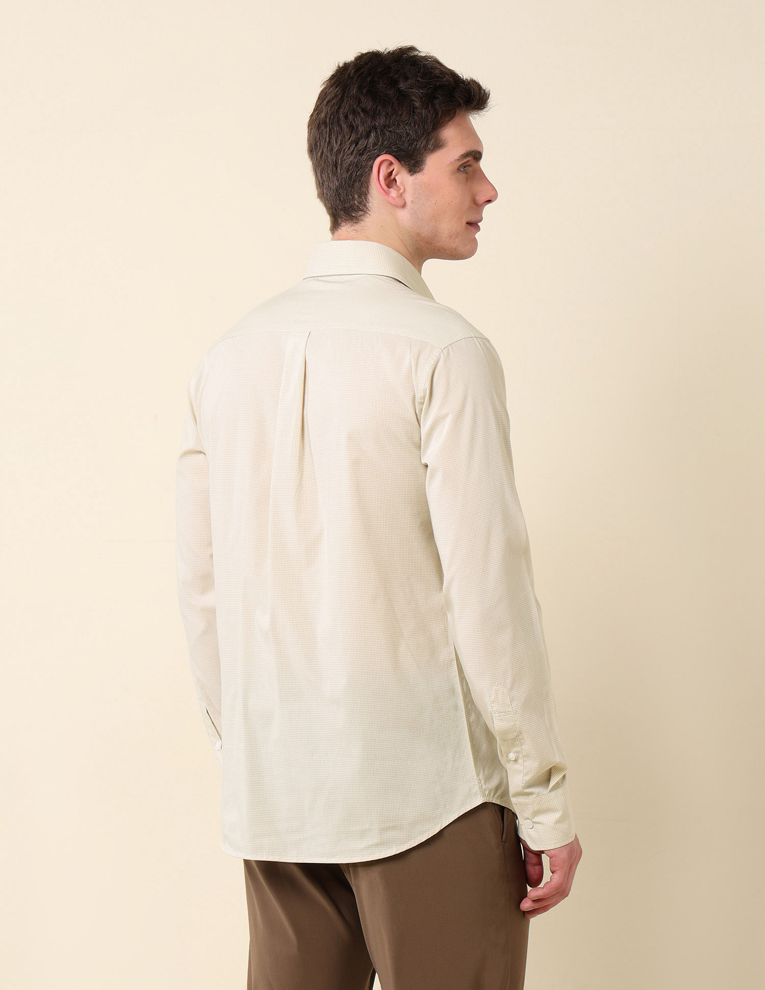 U.S. Polo Assn. Micro Checked Tailored Fit Shirt