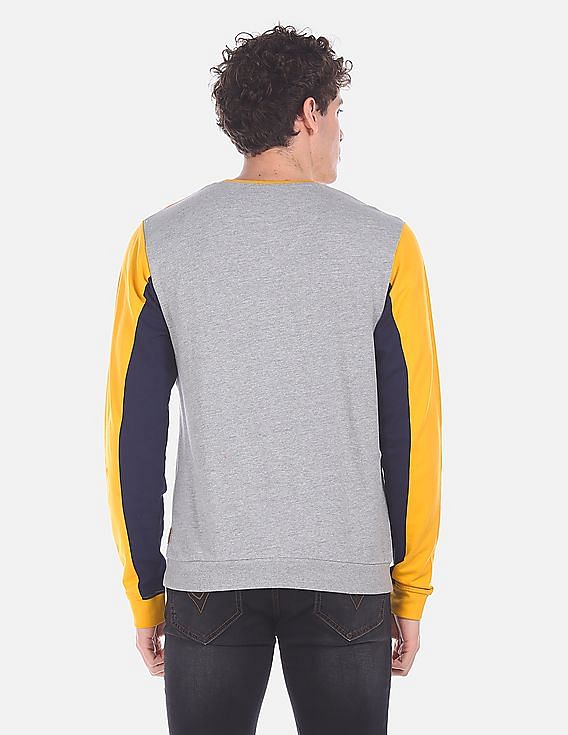 Man cut and sale sew panel sweatshirt