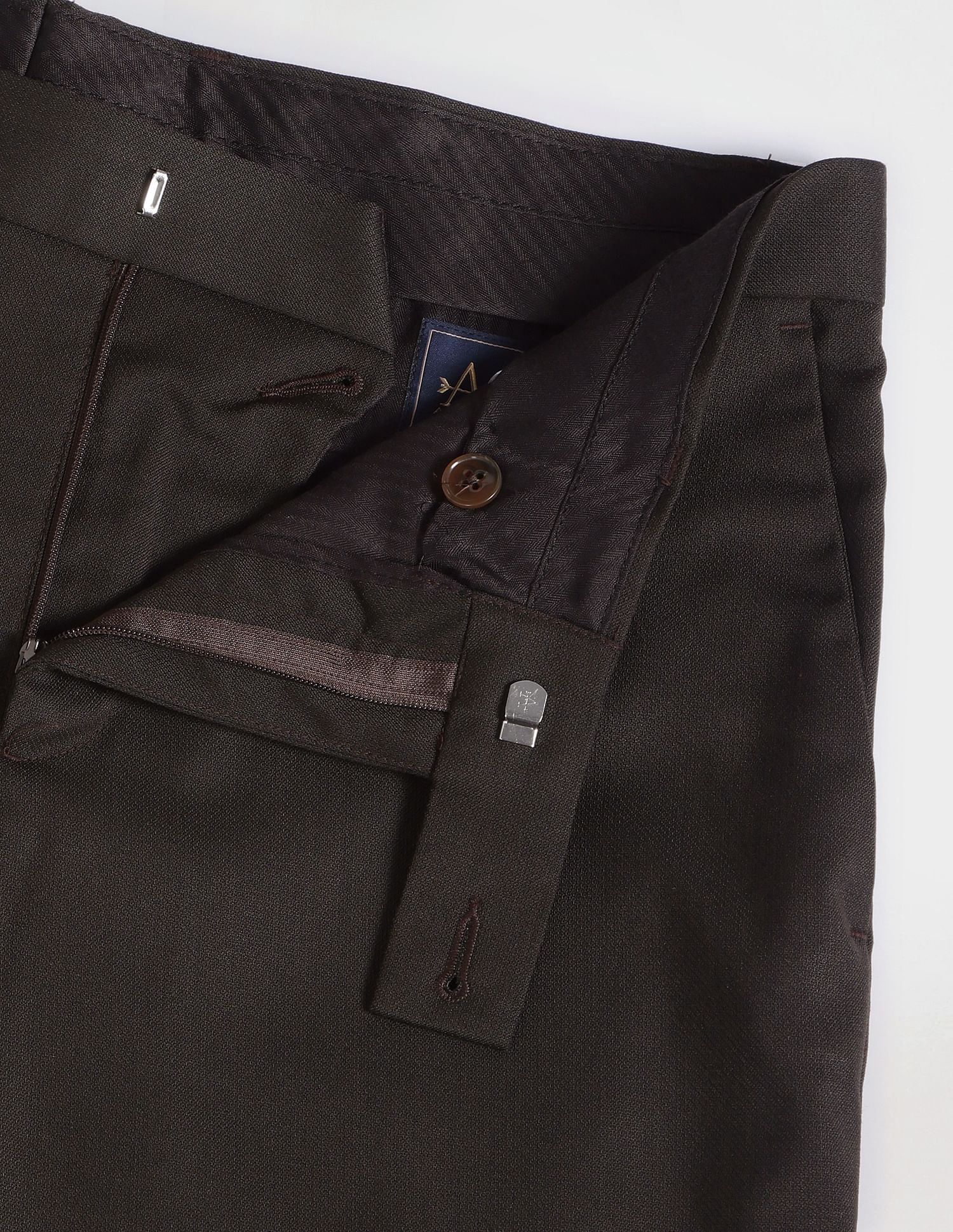Arrow Hudson Tailored Fit Dobby Trousers