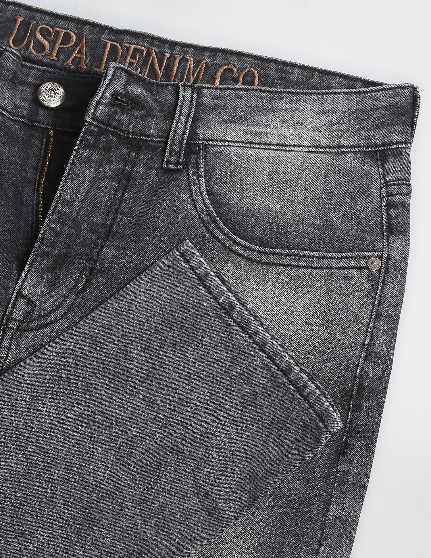 U.S. Polo Assn. Denim Co. Slim Tapered Fit Grey Jeans