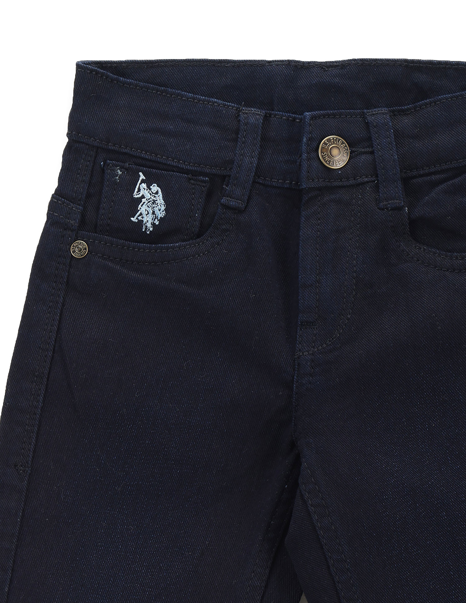U.S. Polo Assn. Kids Boys Mid Rise Boot Cut Jeans