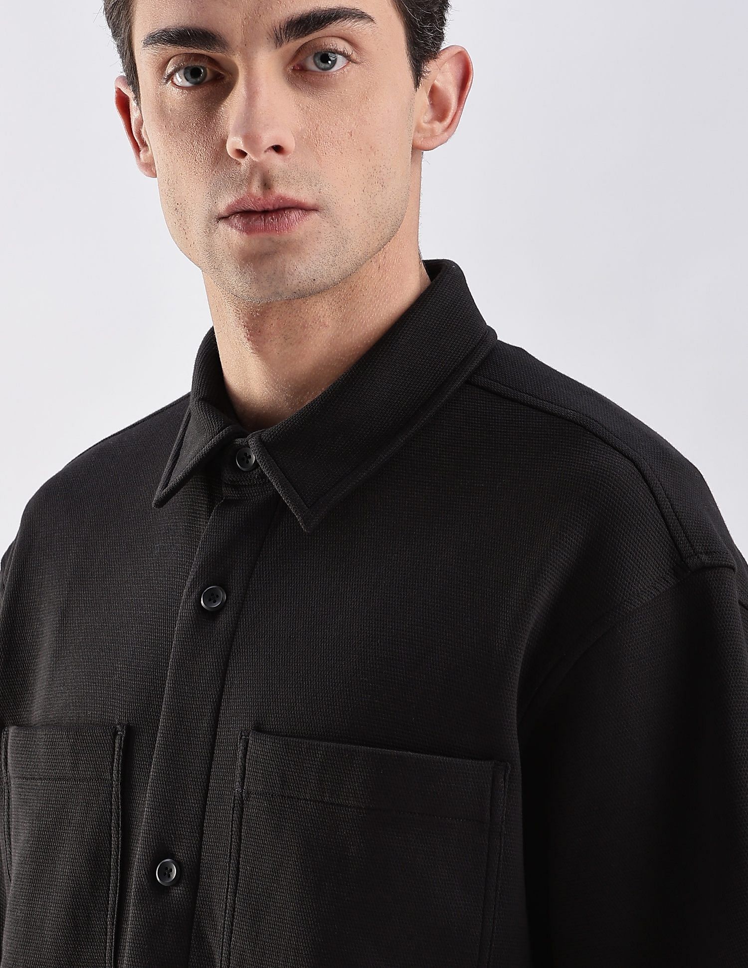 Calvin Klein Jeans Solid Relaxed Fit Woven Shirt
