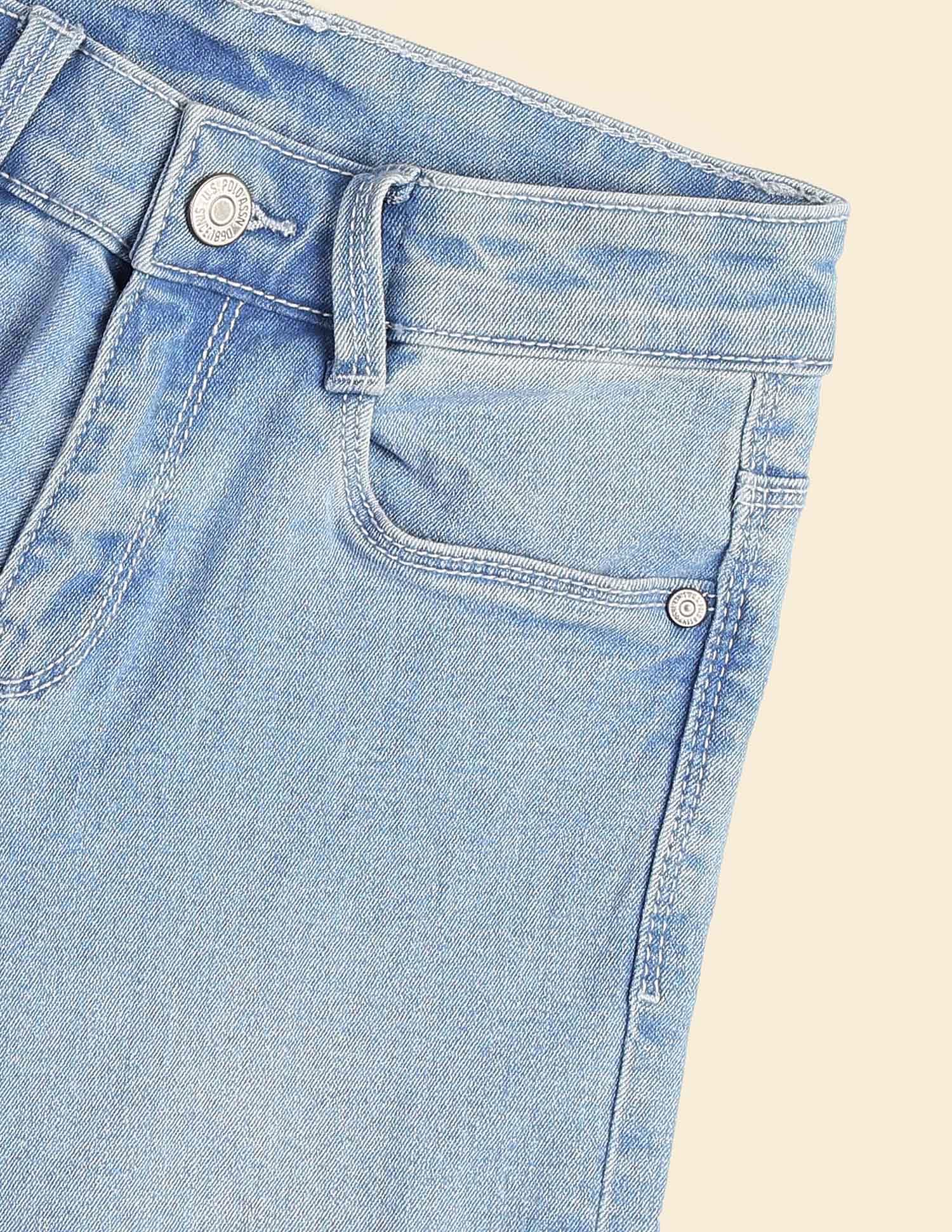 U.S. Polo Assn. Kids Boys Relaxed Fit Blue Jeans