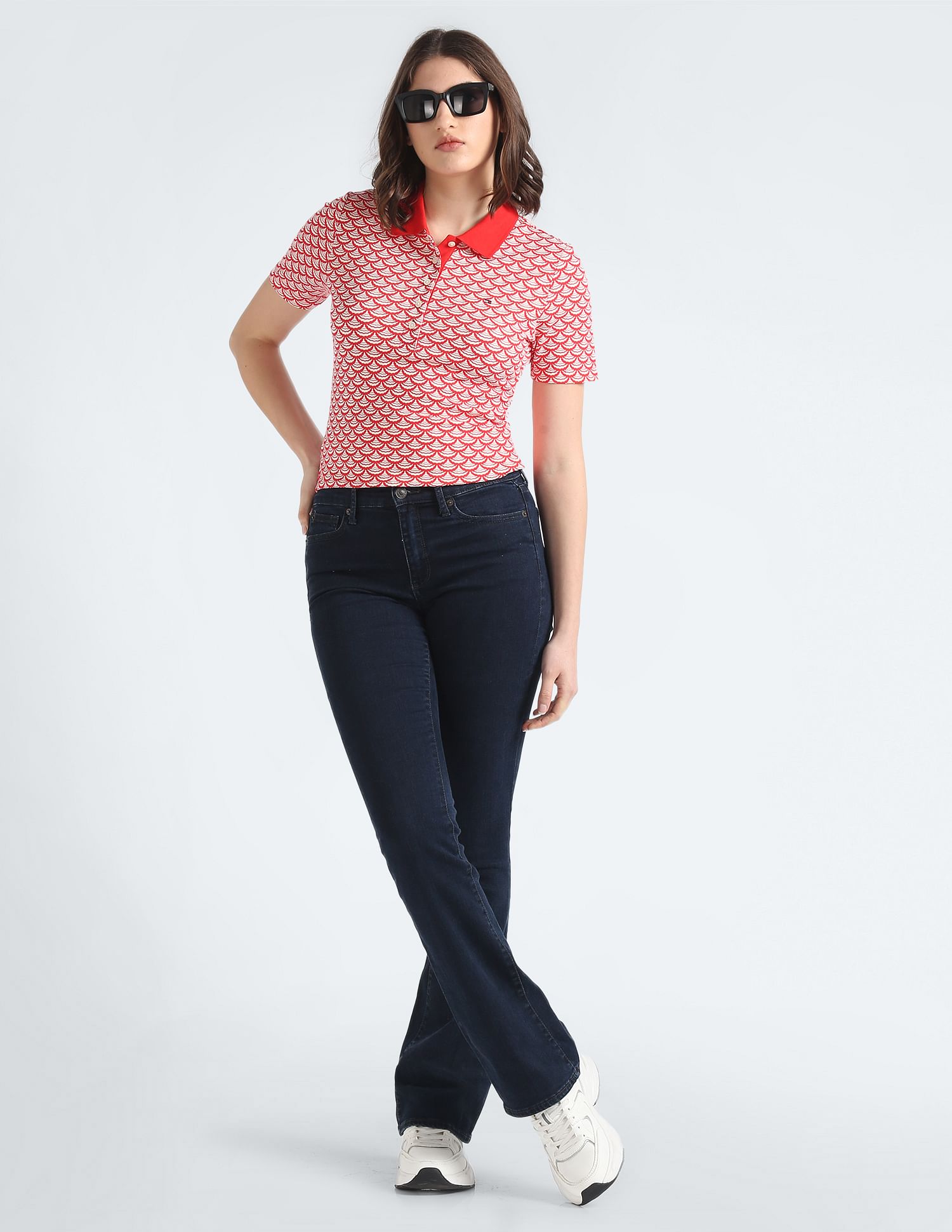 Tommy Hilfiger All Over Print Slim Polo Shirt