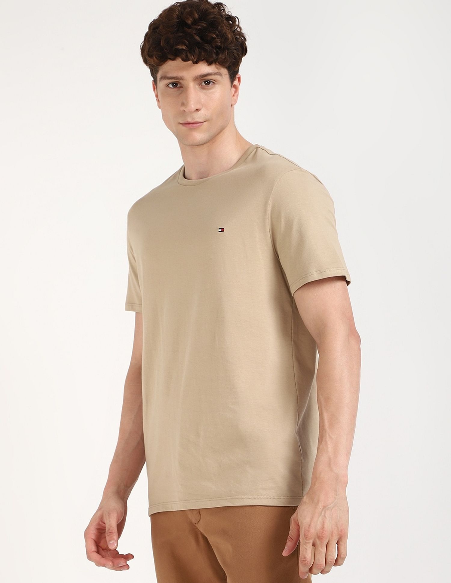 Tommy Hilfiger Solid Regular-Fit Cotton T-Shirt
