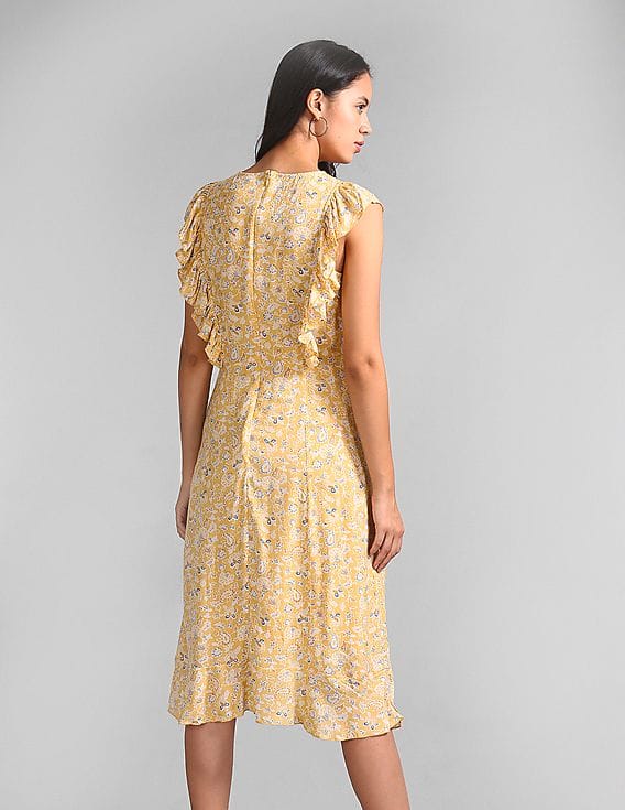 green emerald velvet dress GAP Womens Dipped Waist Midi Dress Lemon Print XS Petite at Amazon Women's  Clothing store