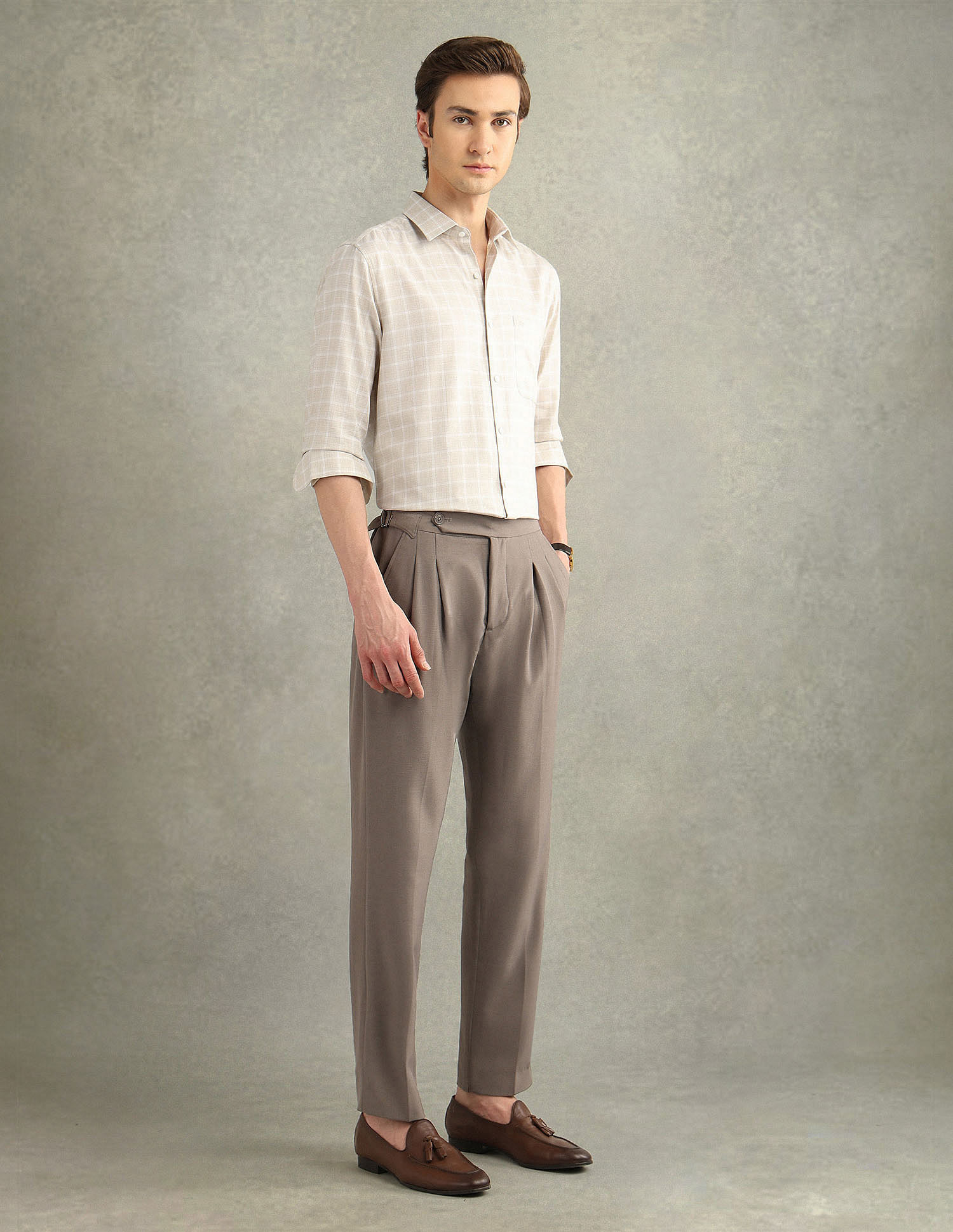 Arrow Windowpane Checked Italian Elegance Shirt