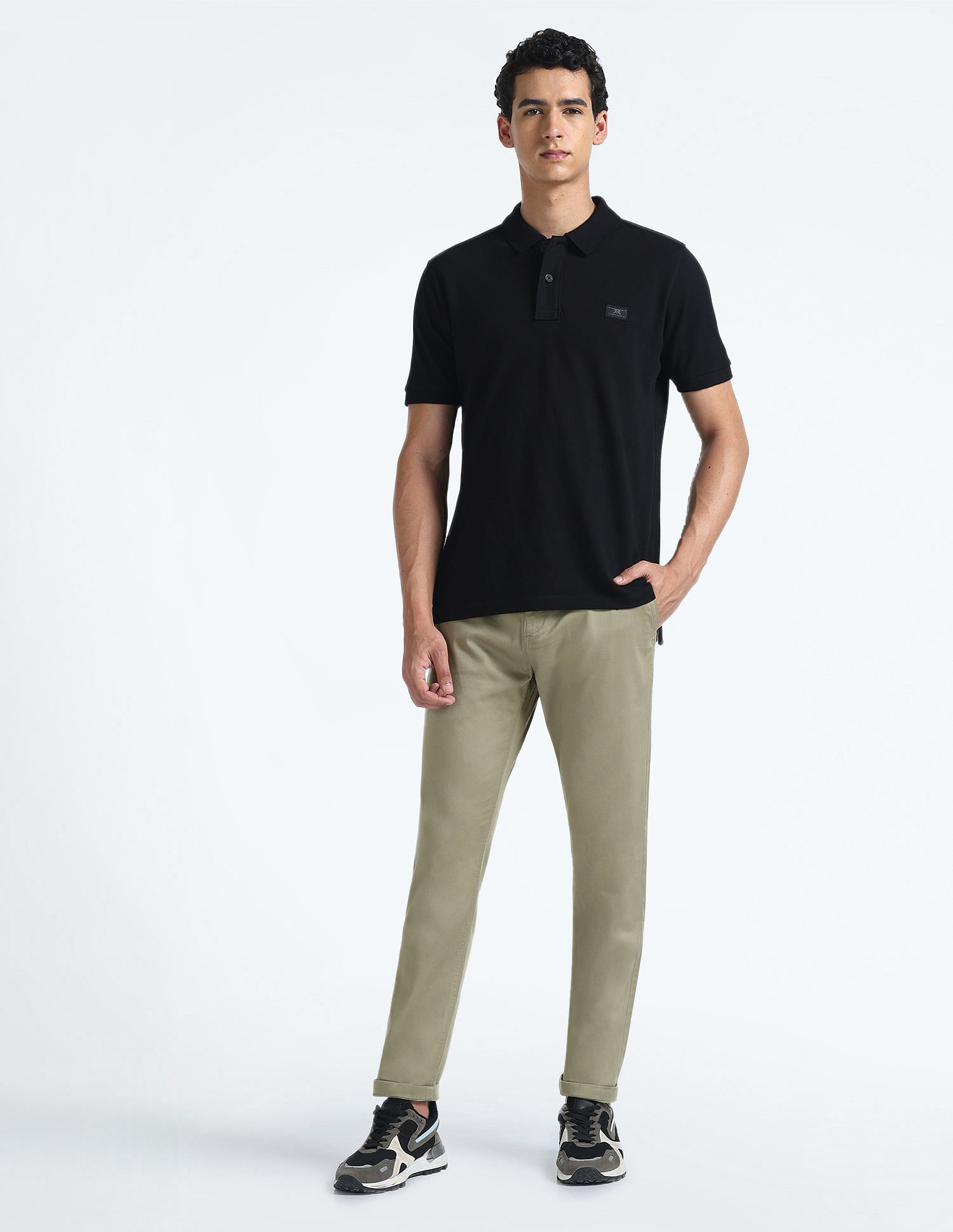 Flying Machine Slash Slim Tapered Fit Twill Chinos