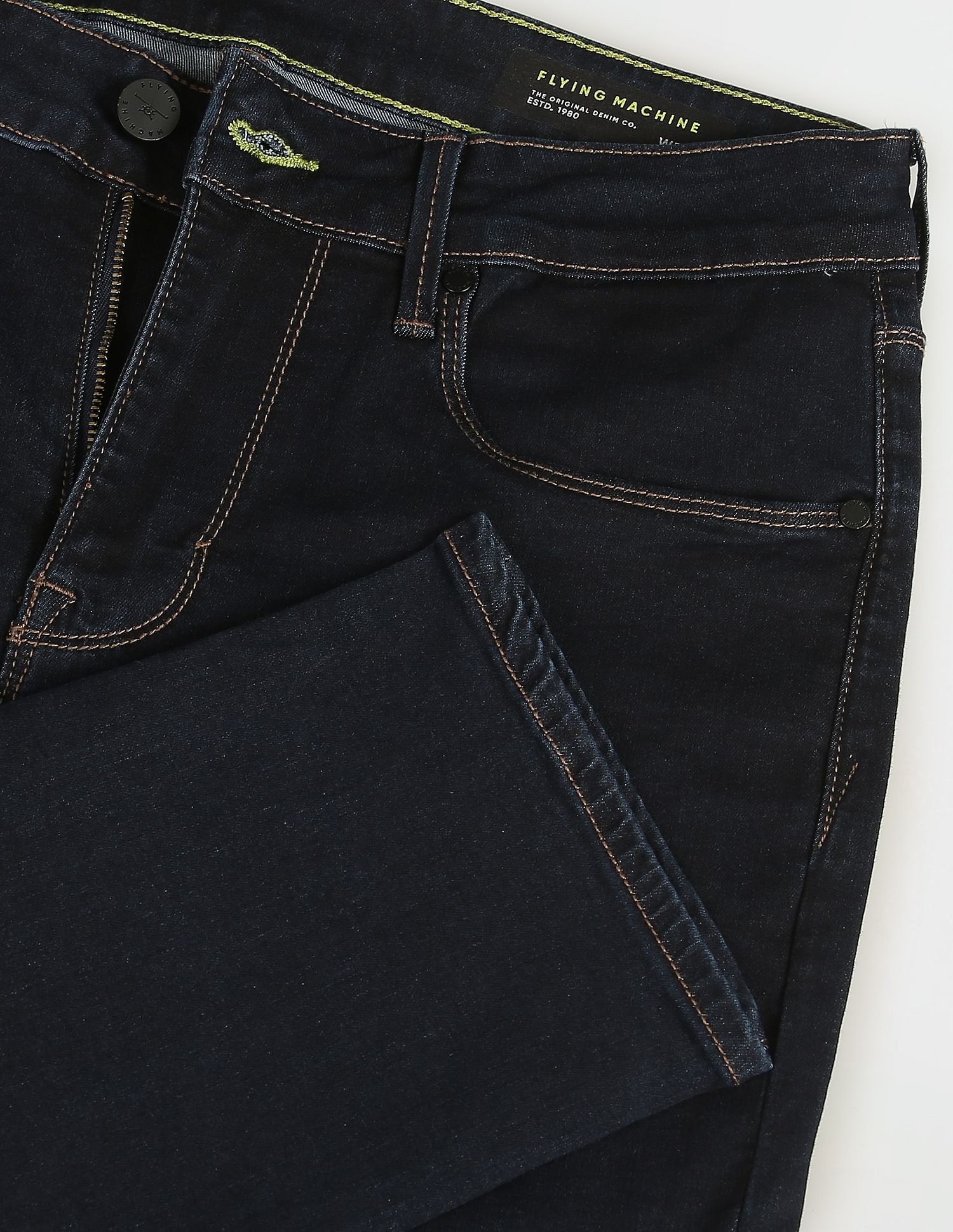 Flying Machine Slim Tapered Fit Rinsed Jeans