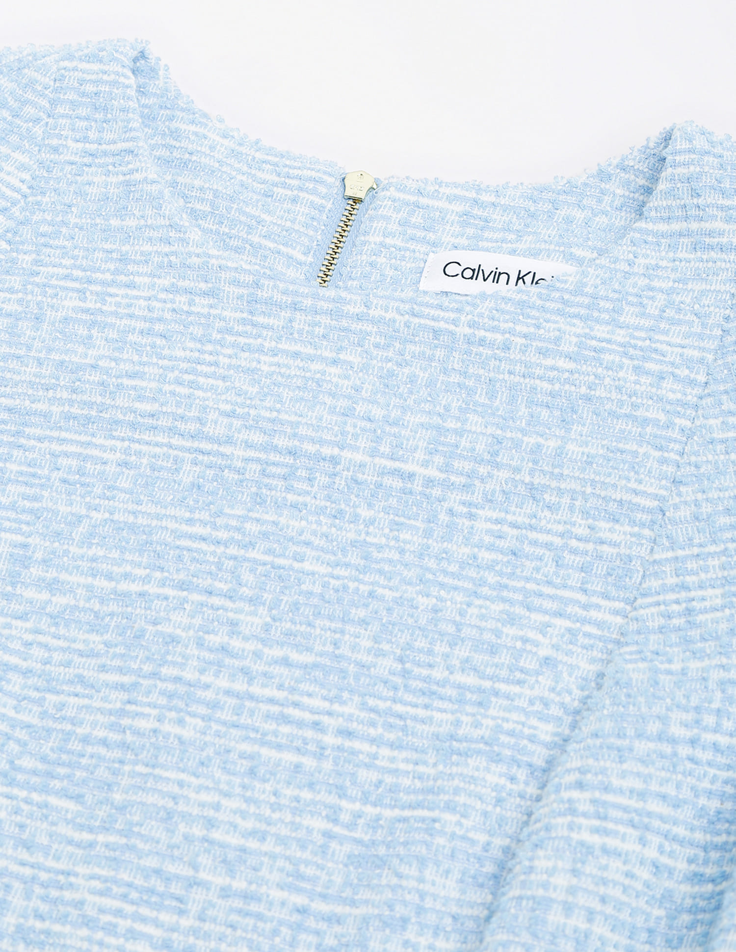 calvin klein blue tweed dress Quincy Tweed Dress