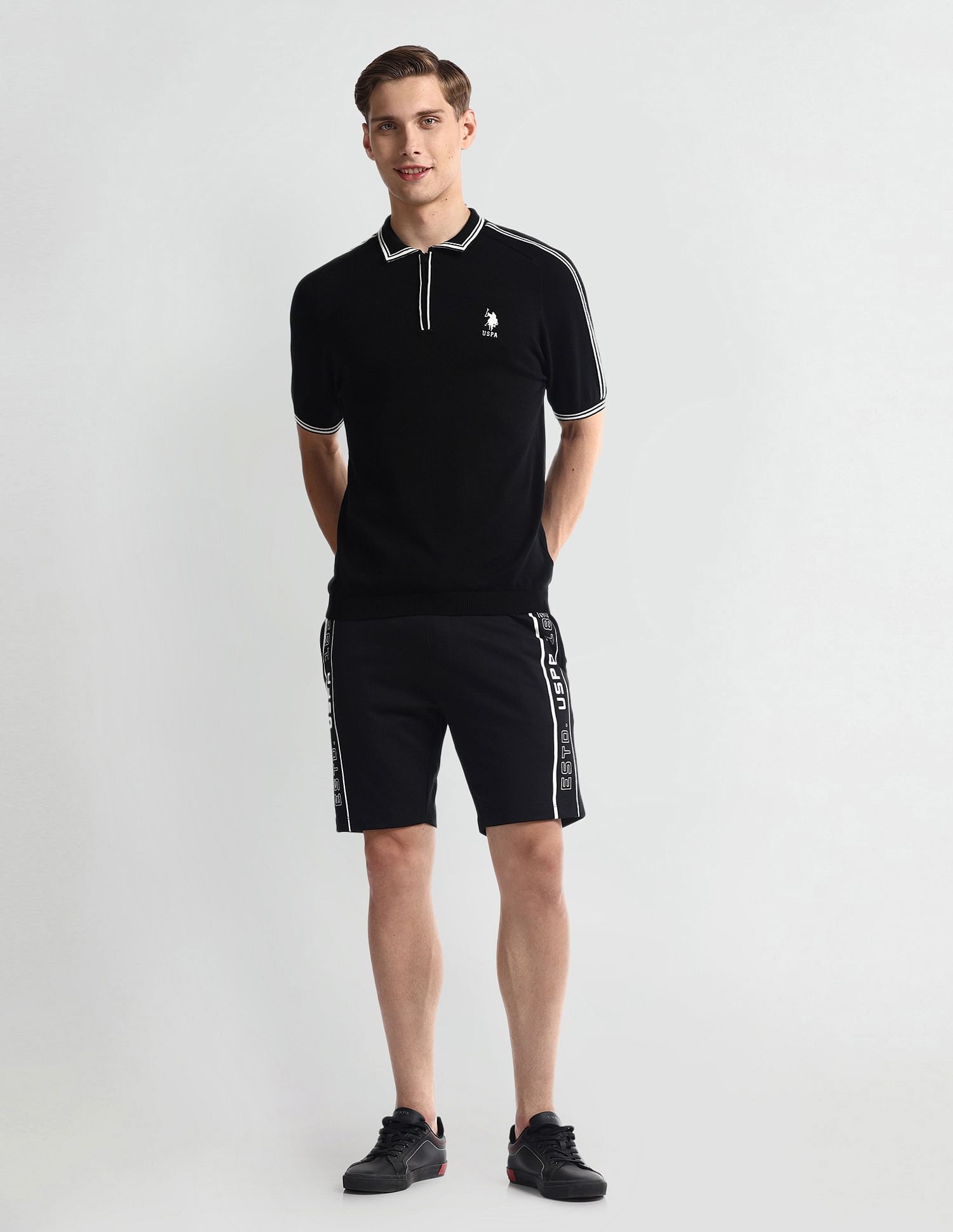 U.S. Polo Assn. Denim Co. Brand Taped Slim Fit Shorts