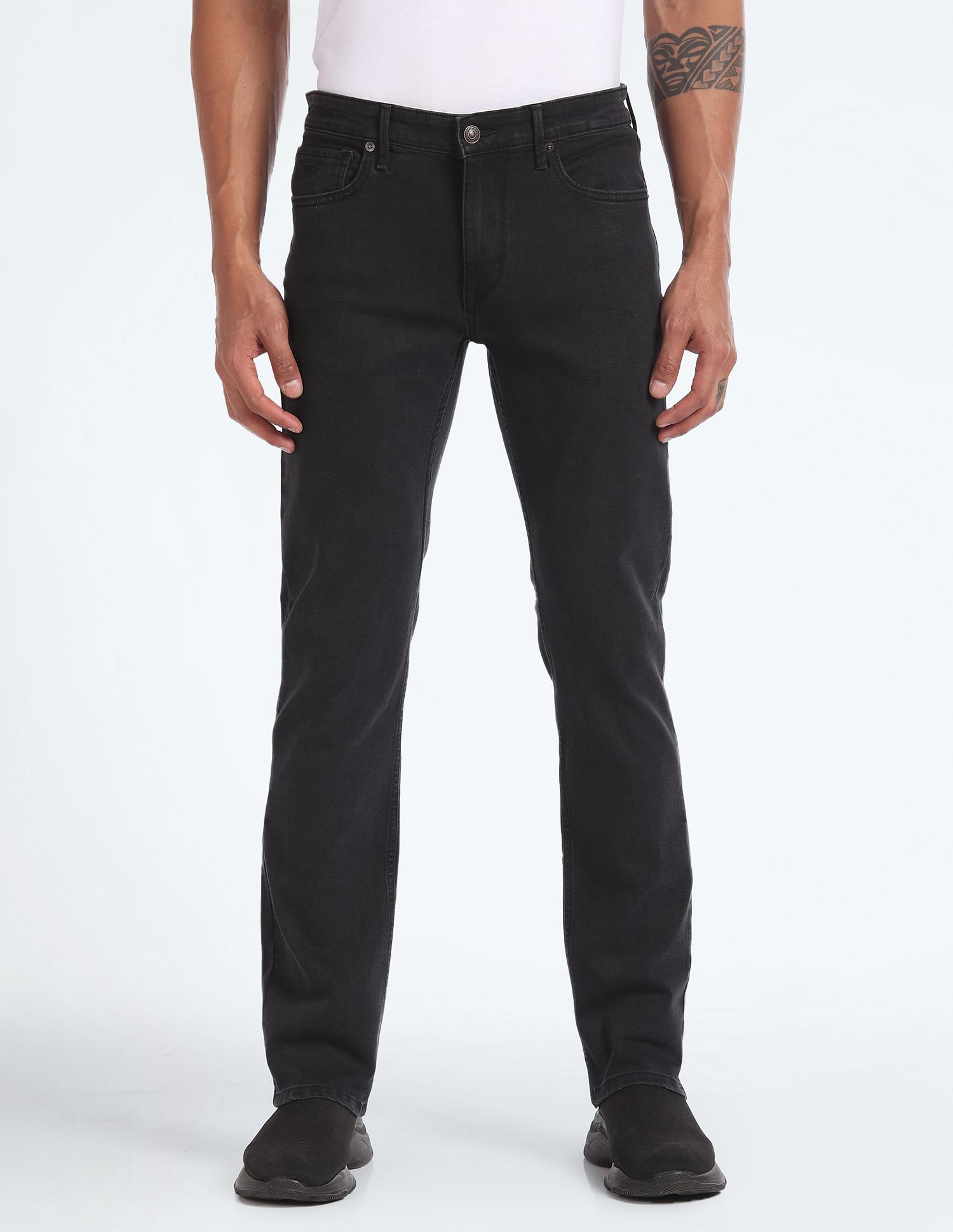 Flying Machine Freddie Slim Straight Rinsed Jeans