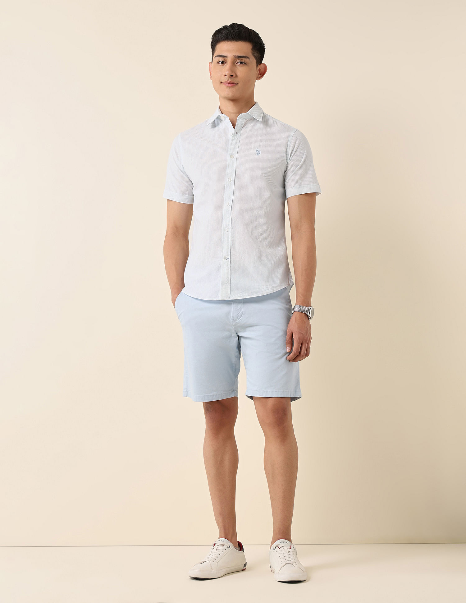 U.S. Polo Assn. Vertical Striped Pure Cotton Shirt