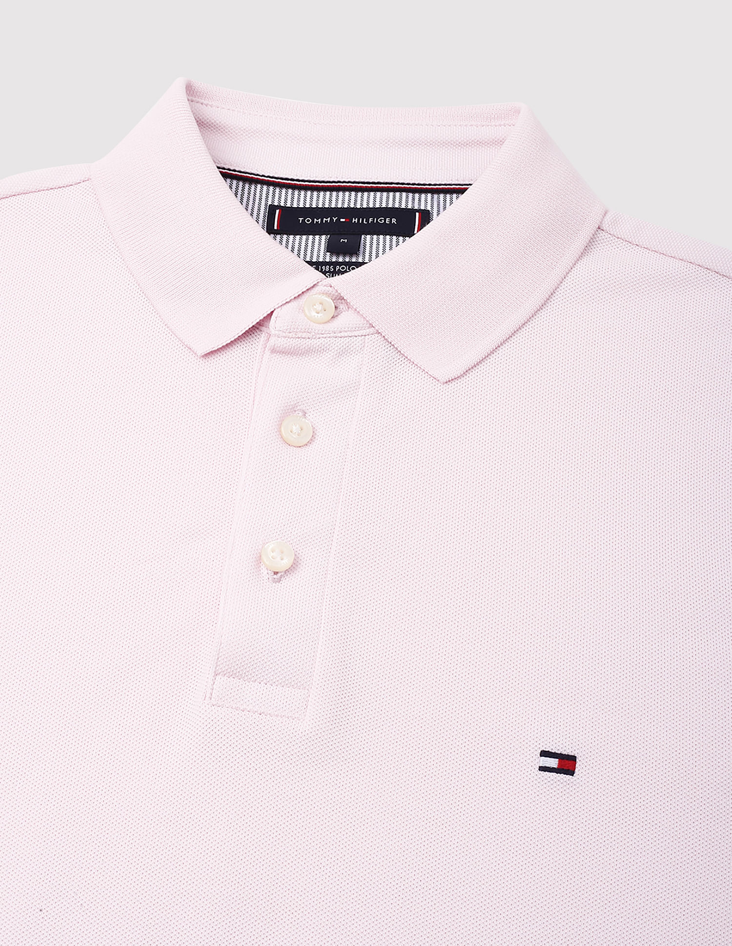 Tommy Hilfiger Solid Slim-Fit Cotton Polo Shirt