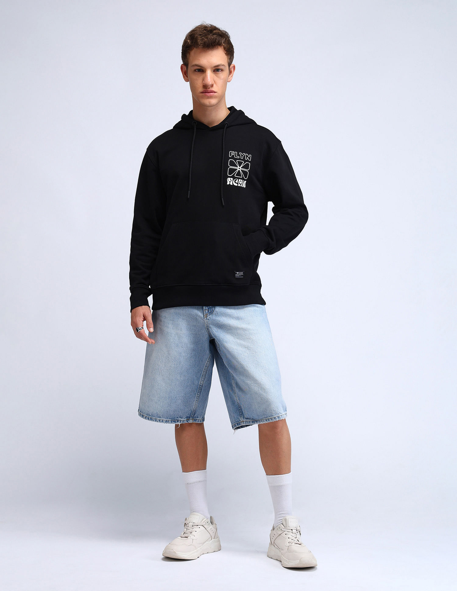 Flying Machine Graphic Printed Relaxed Fit Sweatshirt