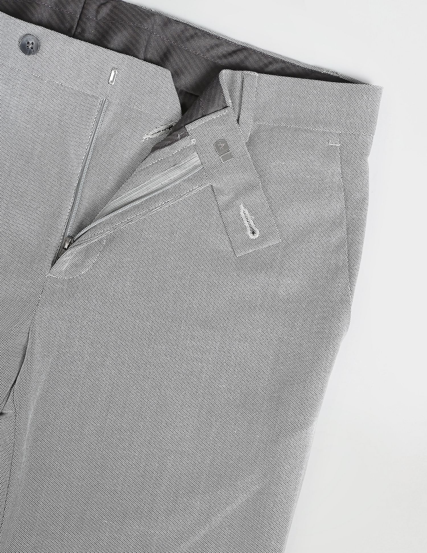 Arrow Tailored Regular Fit Dobby Formal Trousers