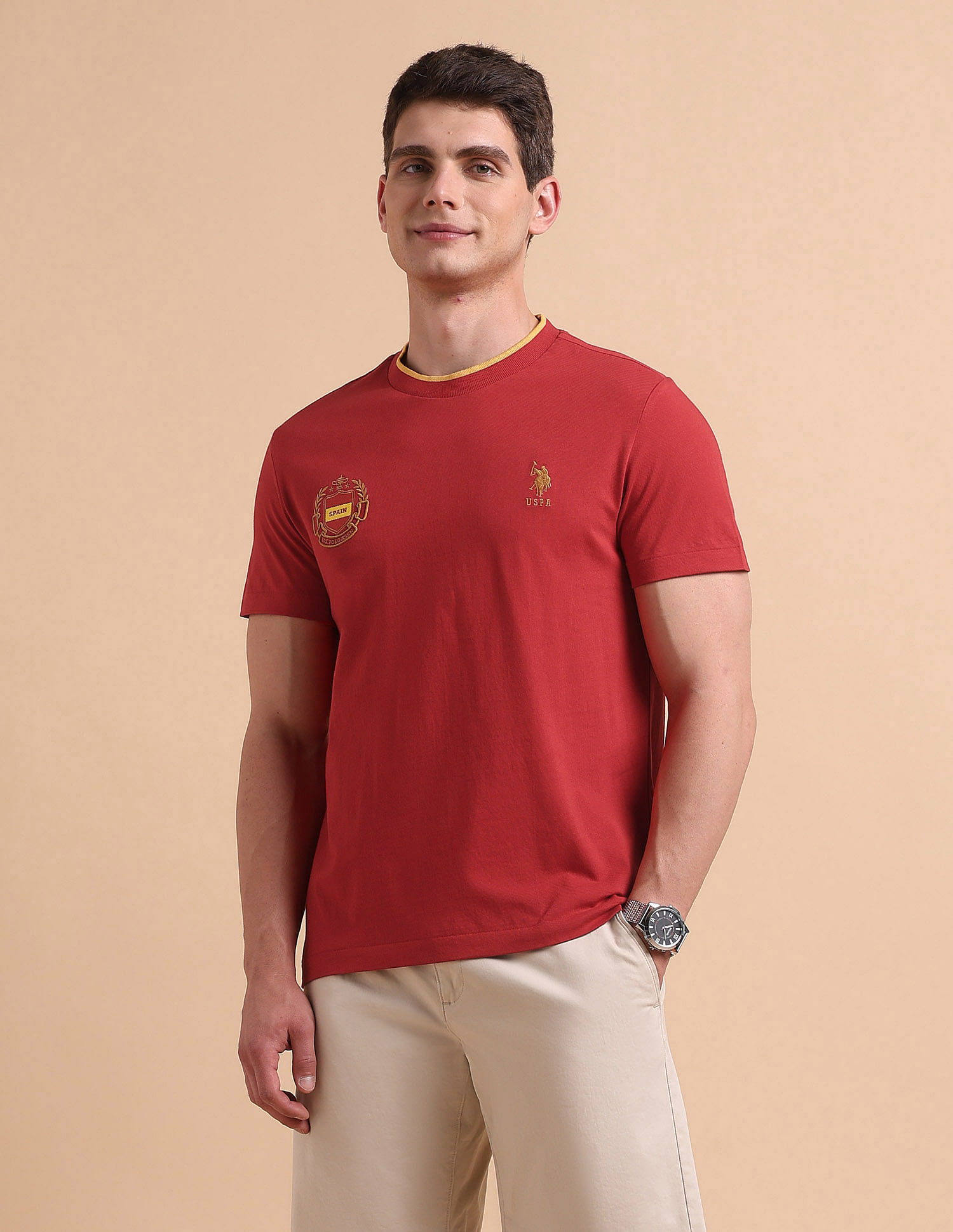 U.S. Polo Assn. Solid Pure Cotton T-Shirt