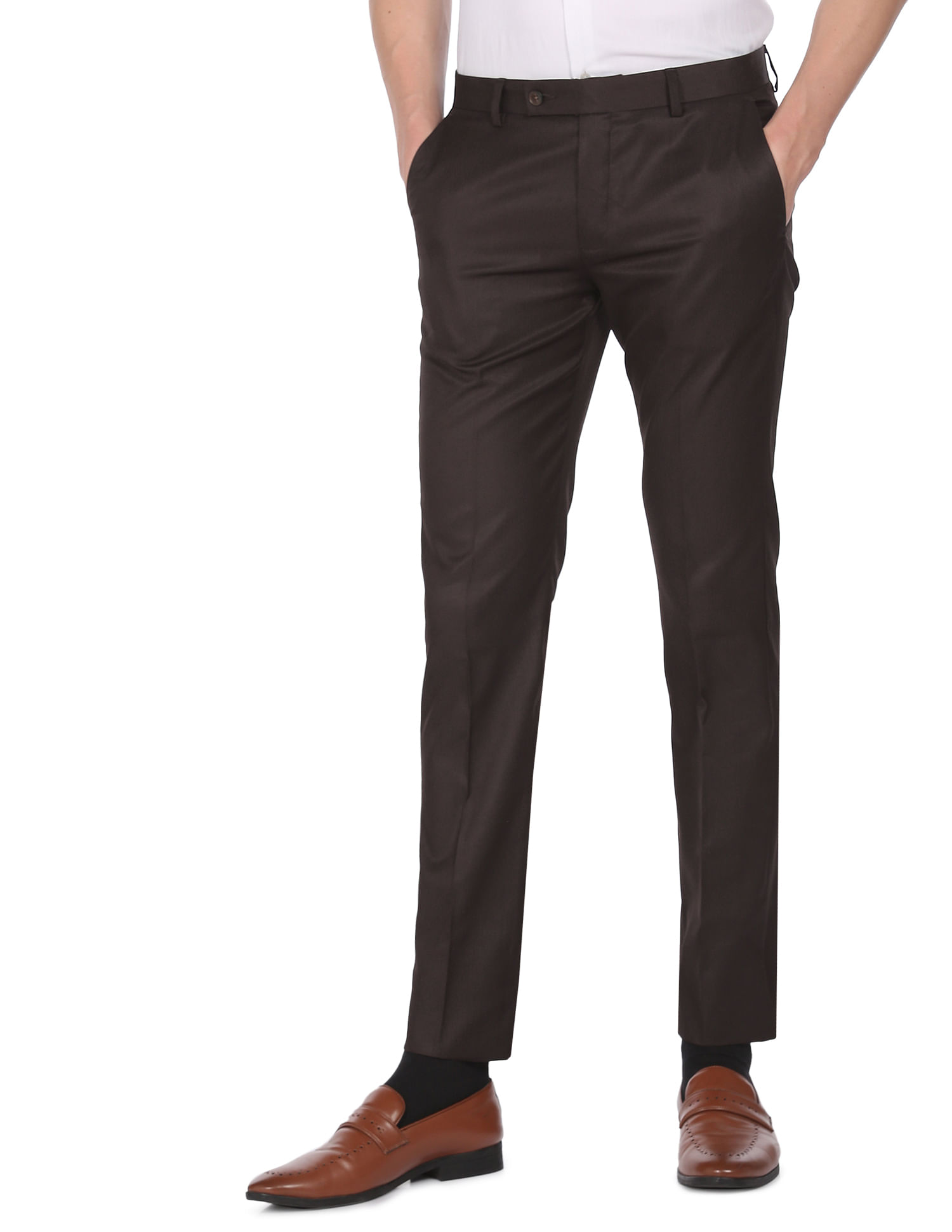 Buy Louis Philippe Black Trousers Online  663347  Louis Philippe