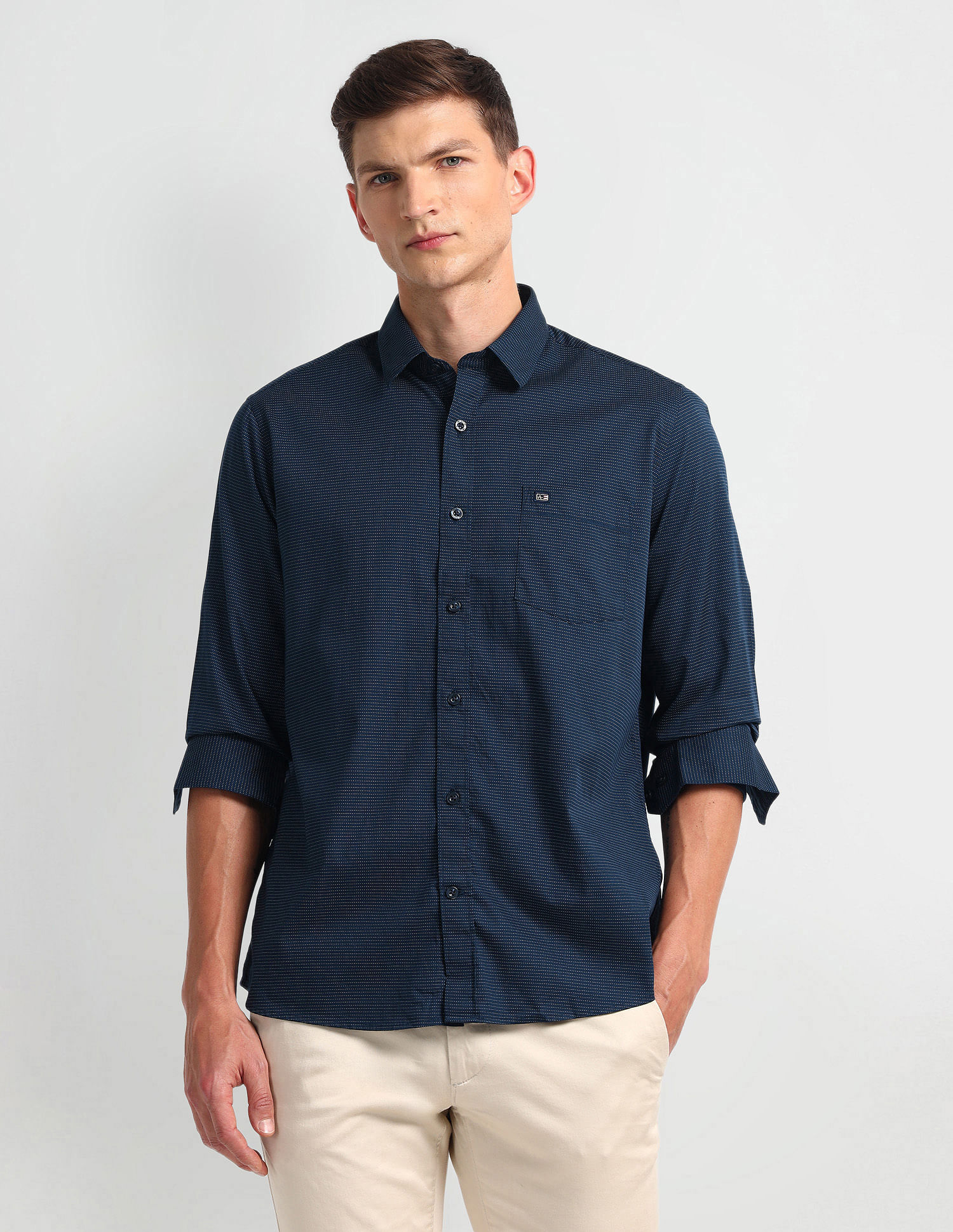 Arrow Sport All-Over Print Twill Shirt