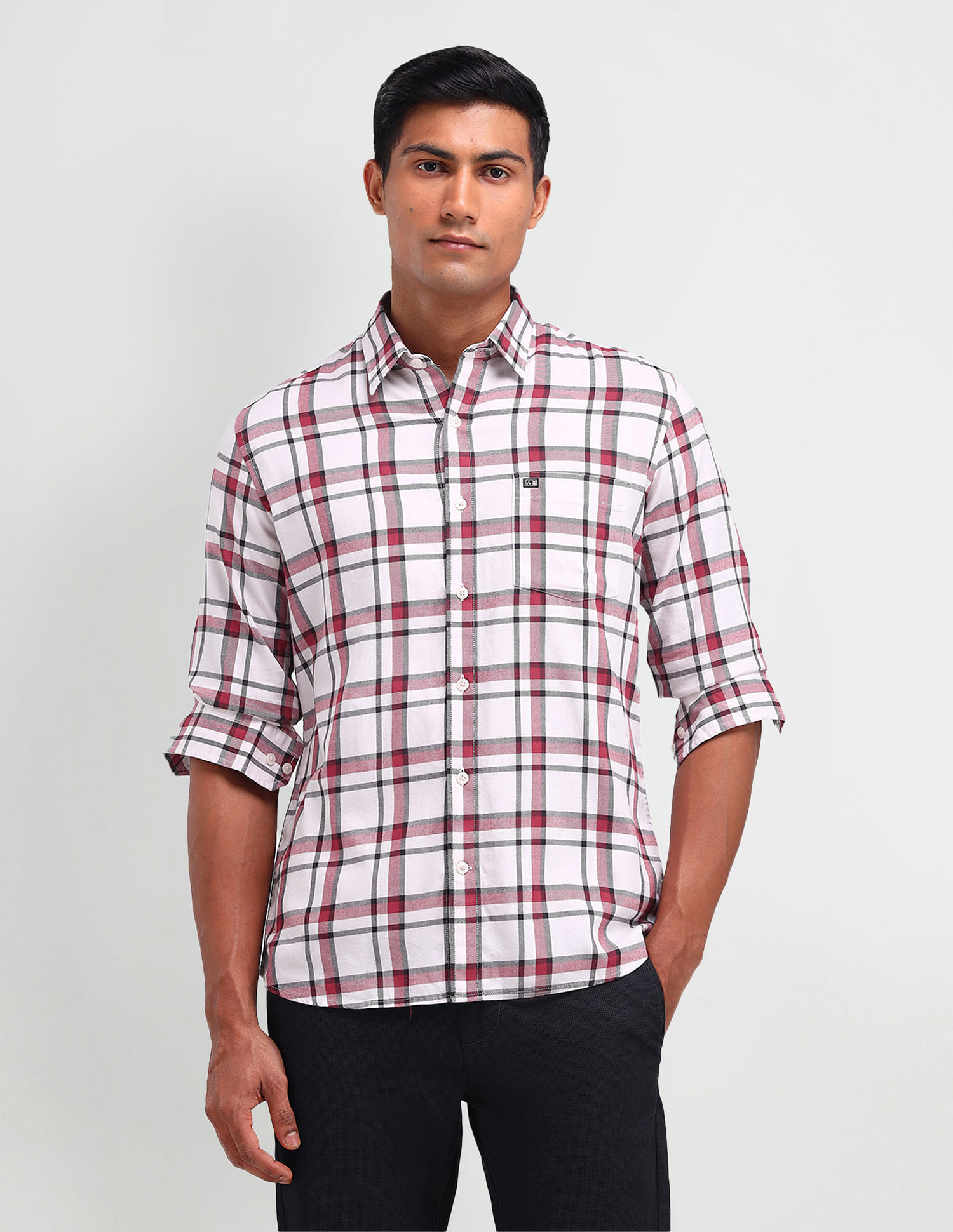 Arrow Sport Manhattan Slim Fit Twill Shirt