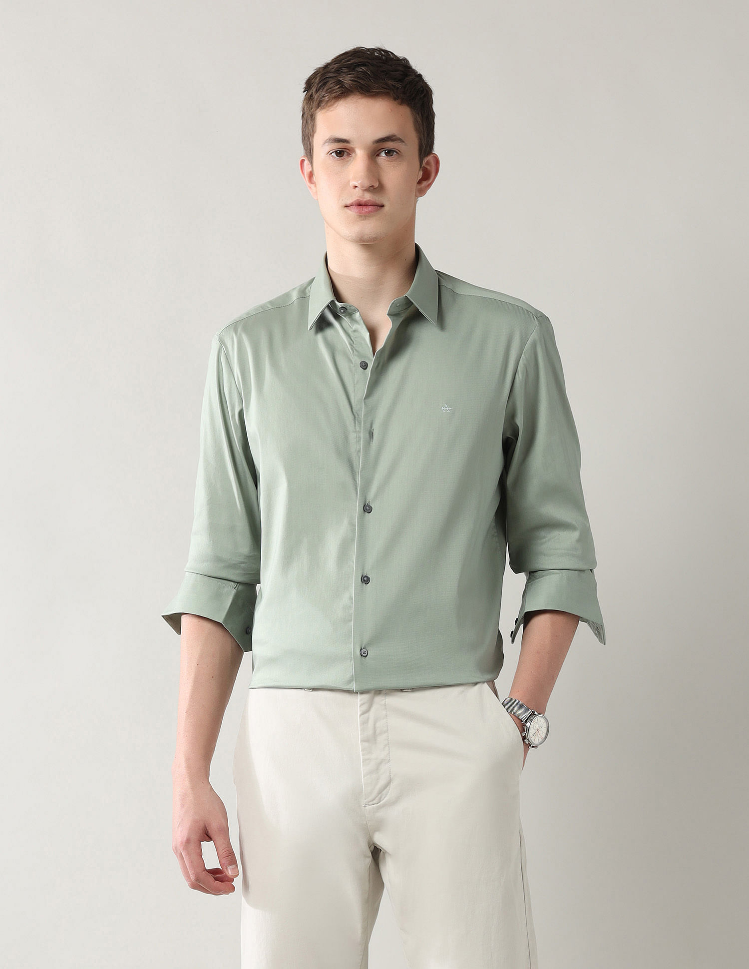 Arrow Newyork Brooklyn Ultra Slim Fit Twill Shirt