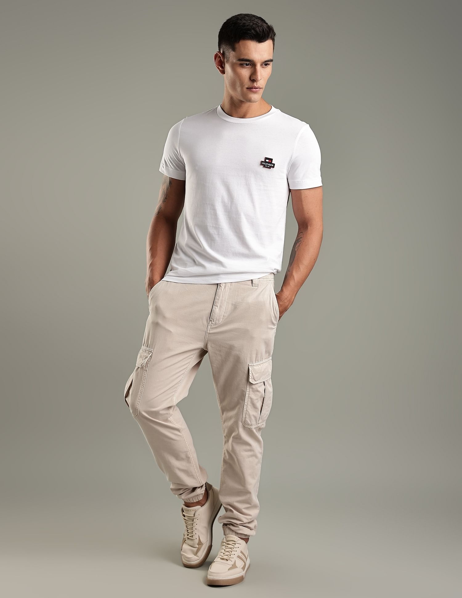 Tommy Hilfiger Solid Regular-Fit Cotton T-Shirt