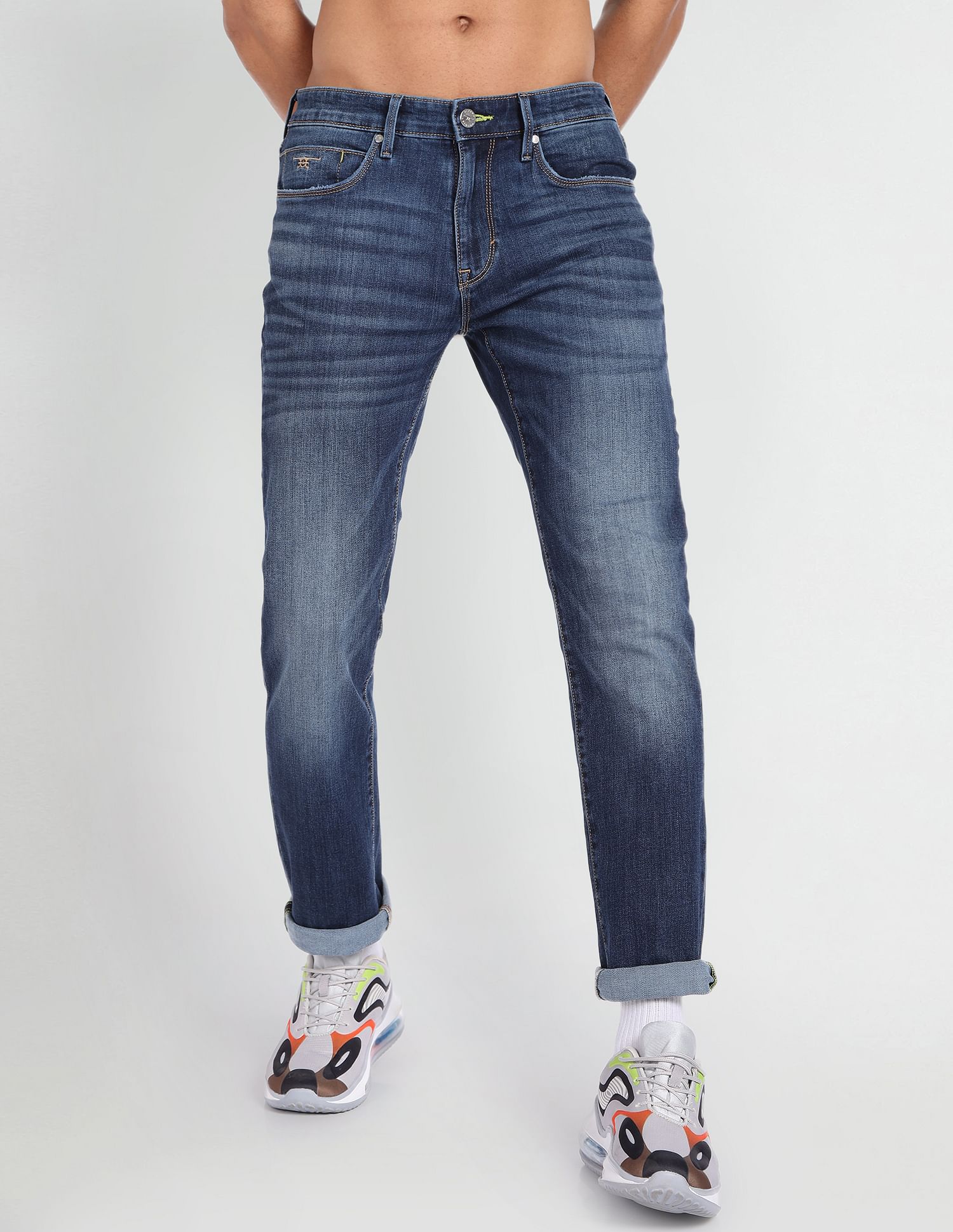 Flying Machine Freddie Slim Straight Whiskered Jeans